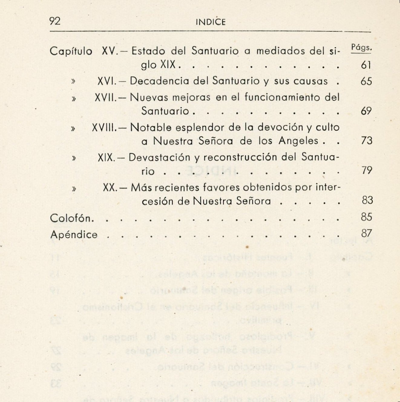 Historia del santuario de Nuestra Señora de los Ángeles - Miniatura 3