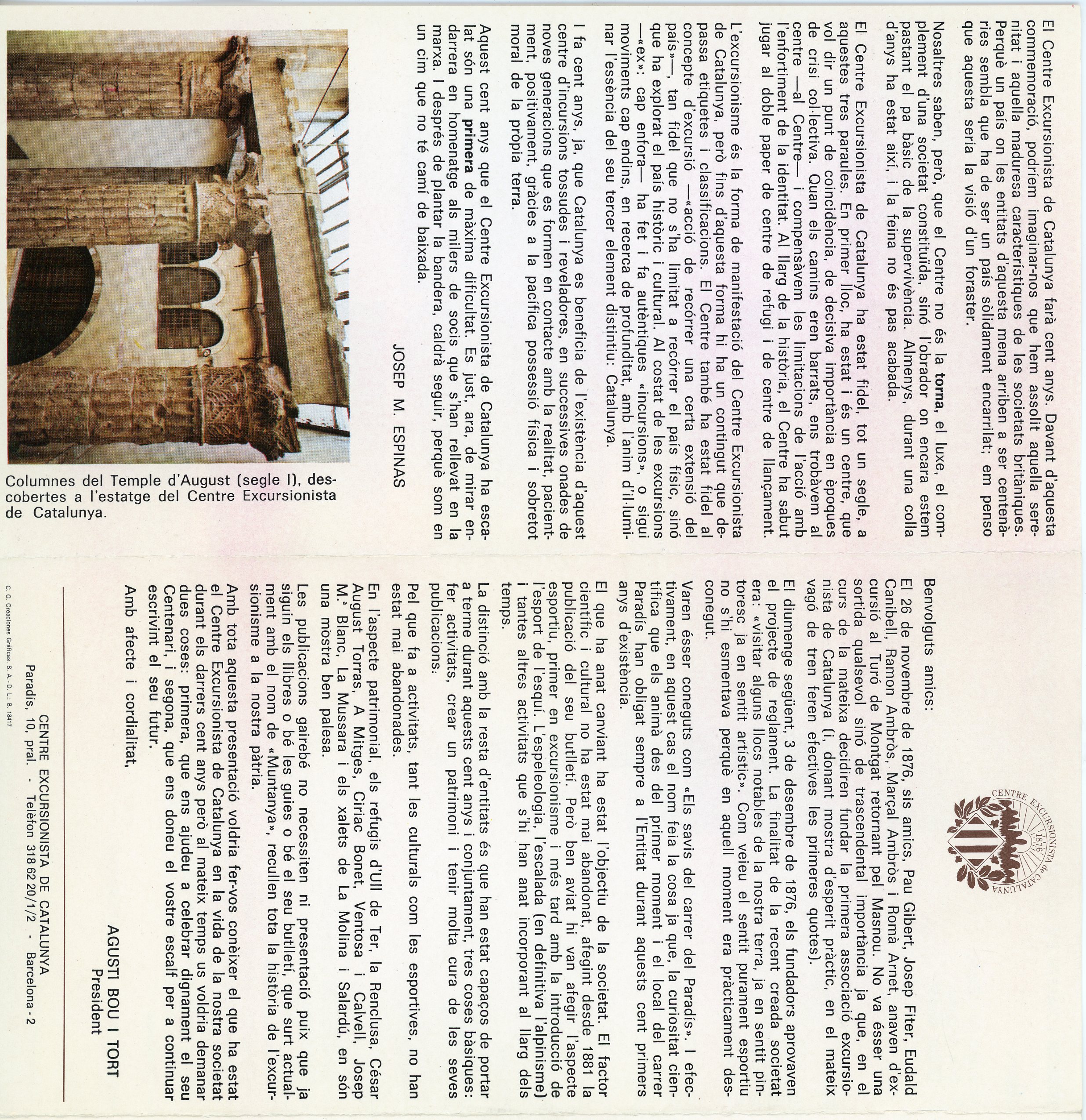 Centenari Centre Excursionista de catalunya 1876·1976 - Miniatura 2