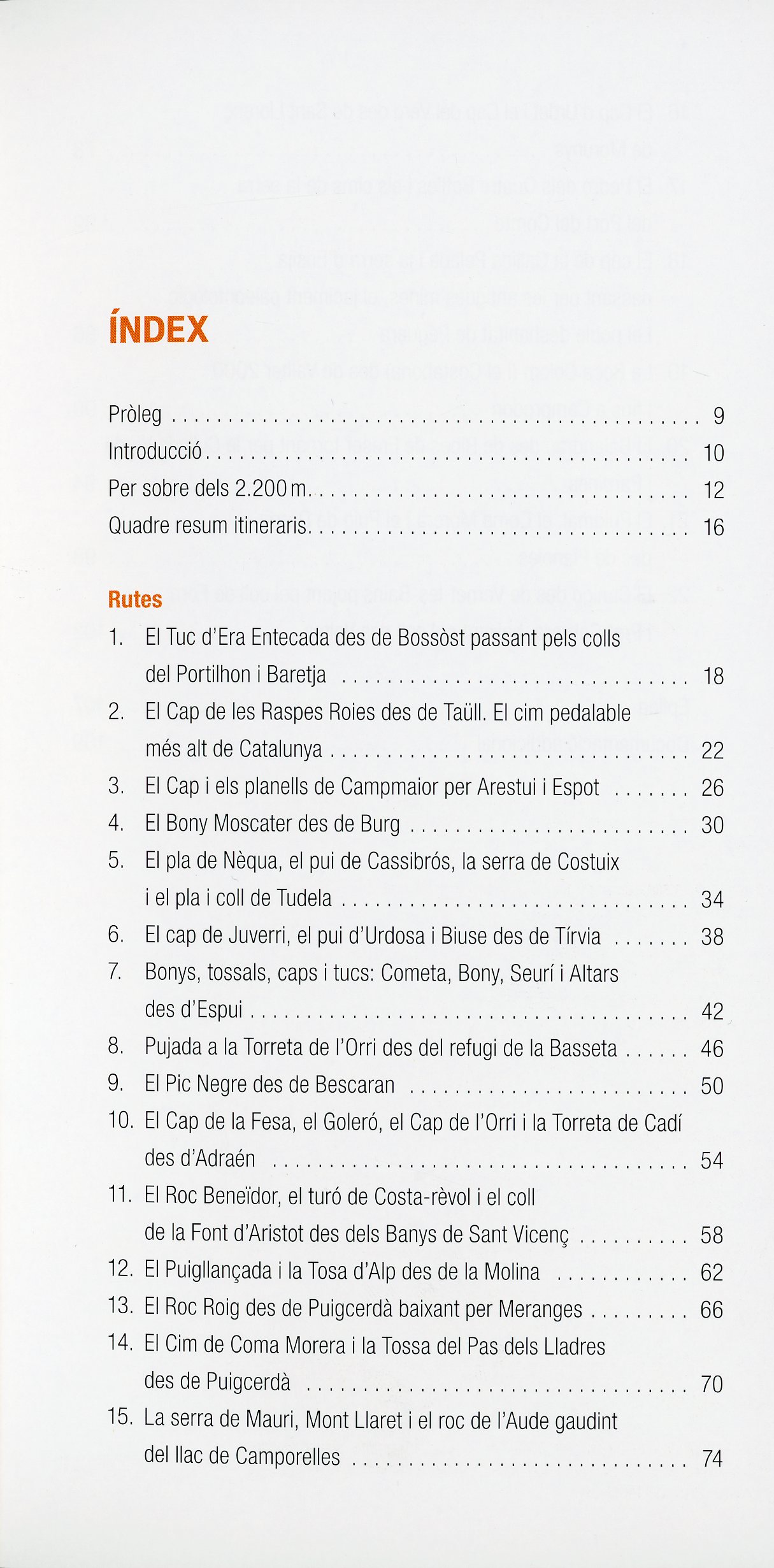 40 cims per sobre dels 2.200 m : 22 rutes - Miniatura 2