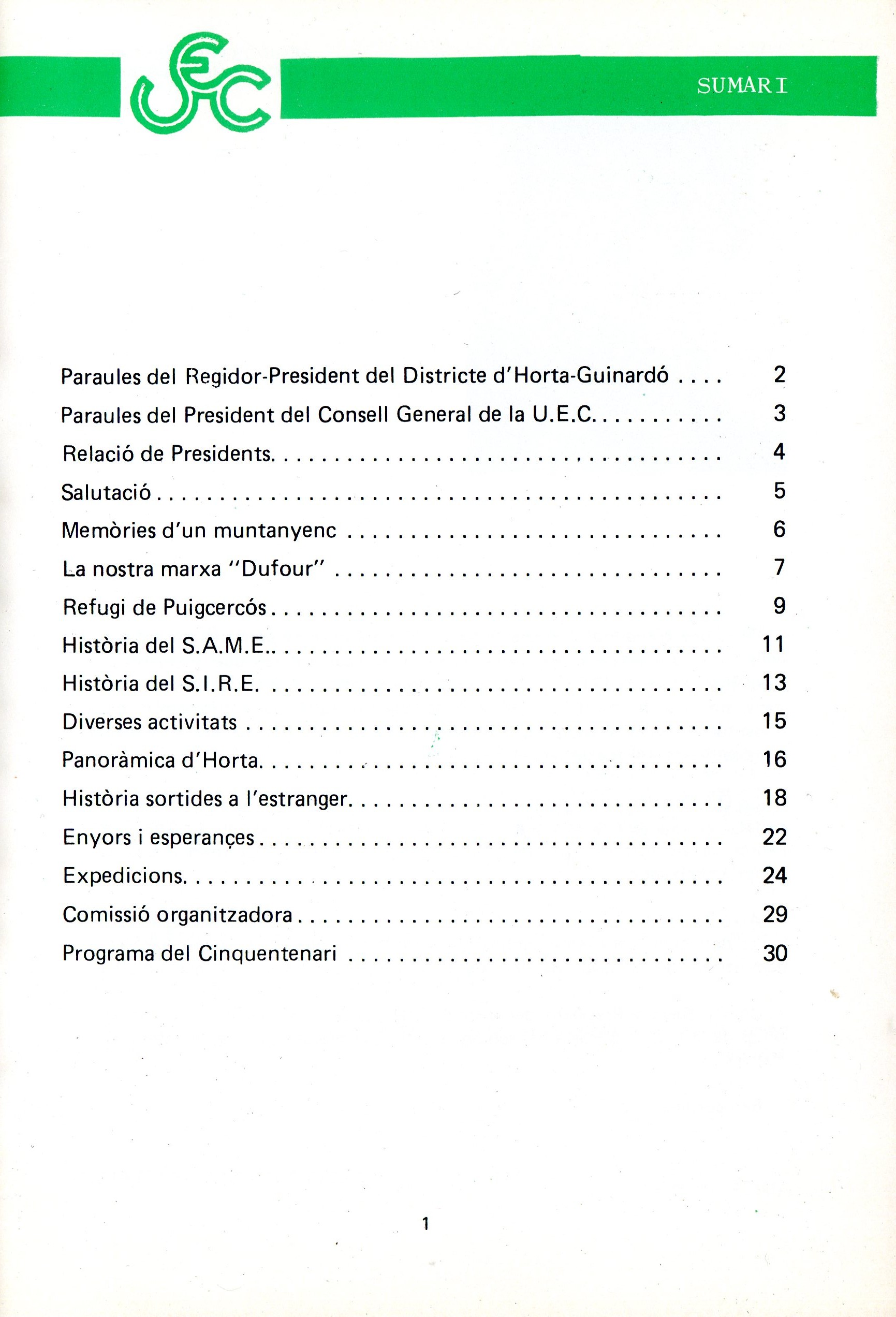 50 - Aniversari UEC Horta 1935-1985 - Miniatura 2