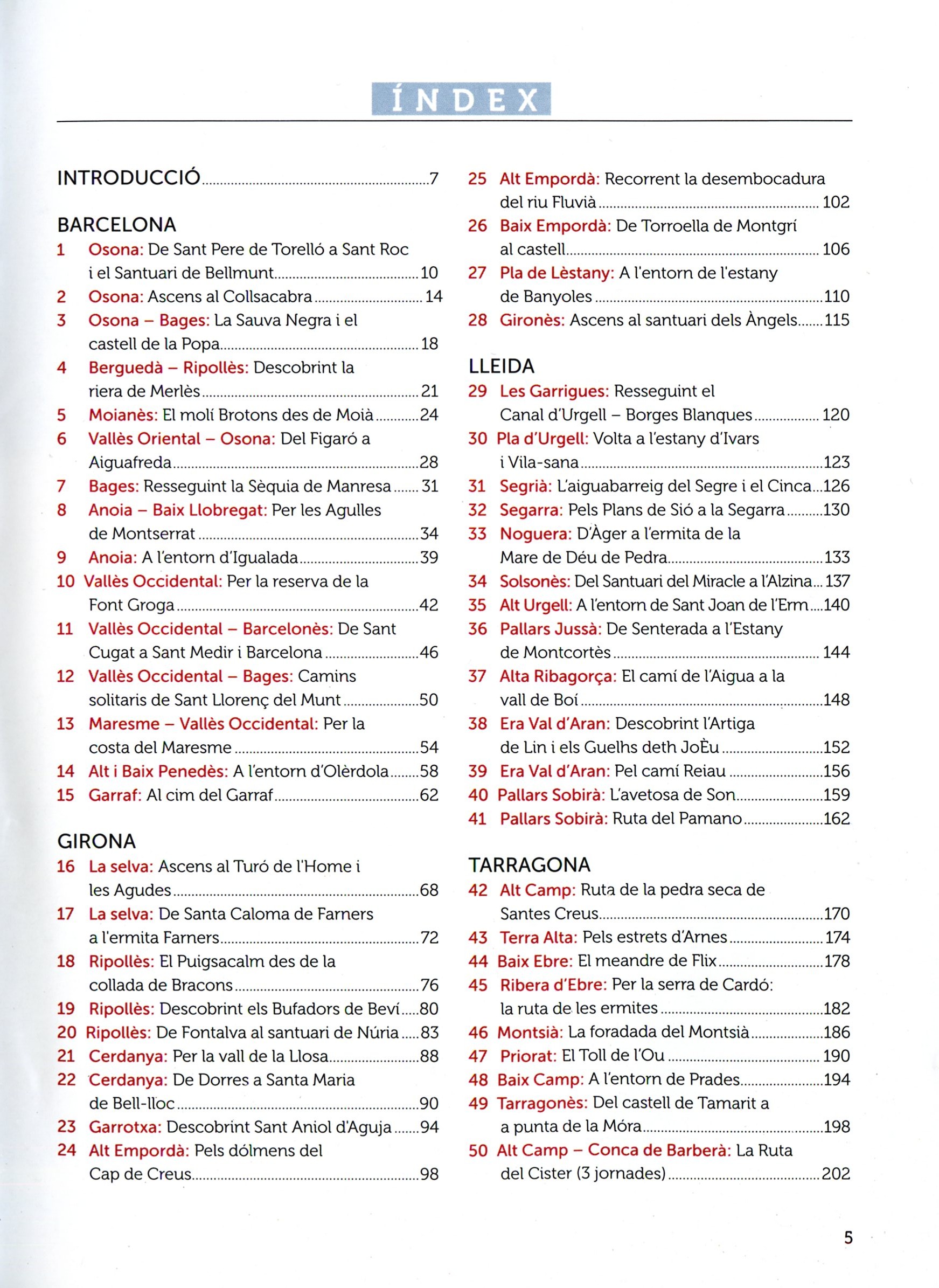 50 rutes per Catalunya : Senderisme : Caminades per tothom pels parcs naturals i totes les seves comarques - Miniatura 2