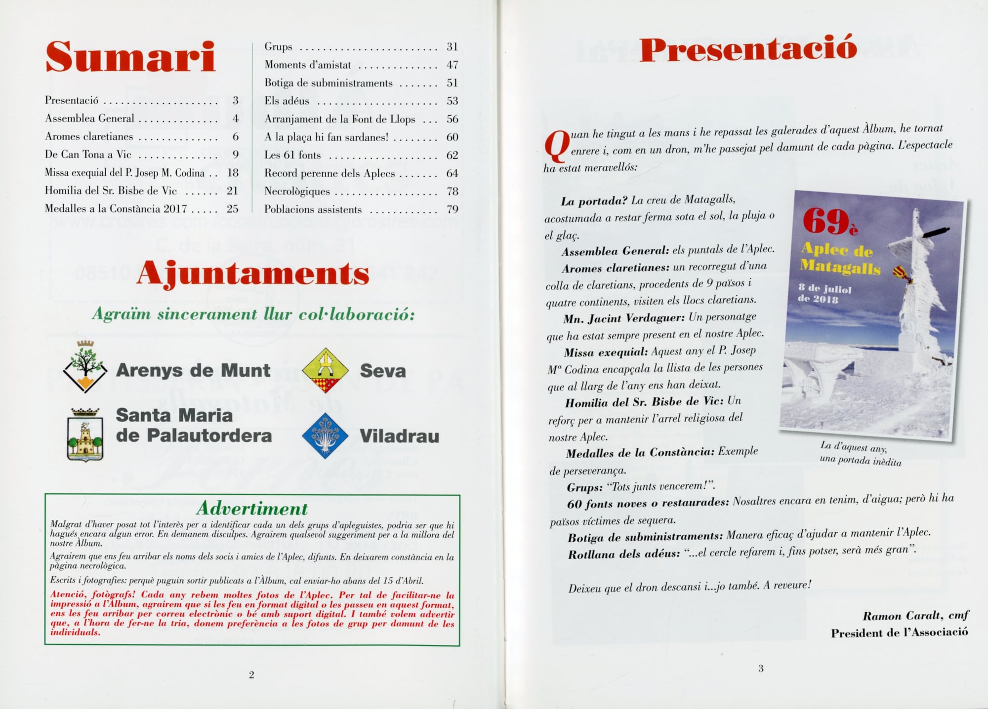 69è Aplec de Matagalls : 8 de juliol de 2018 - Miniatura 2