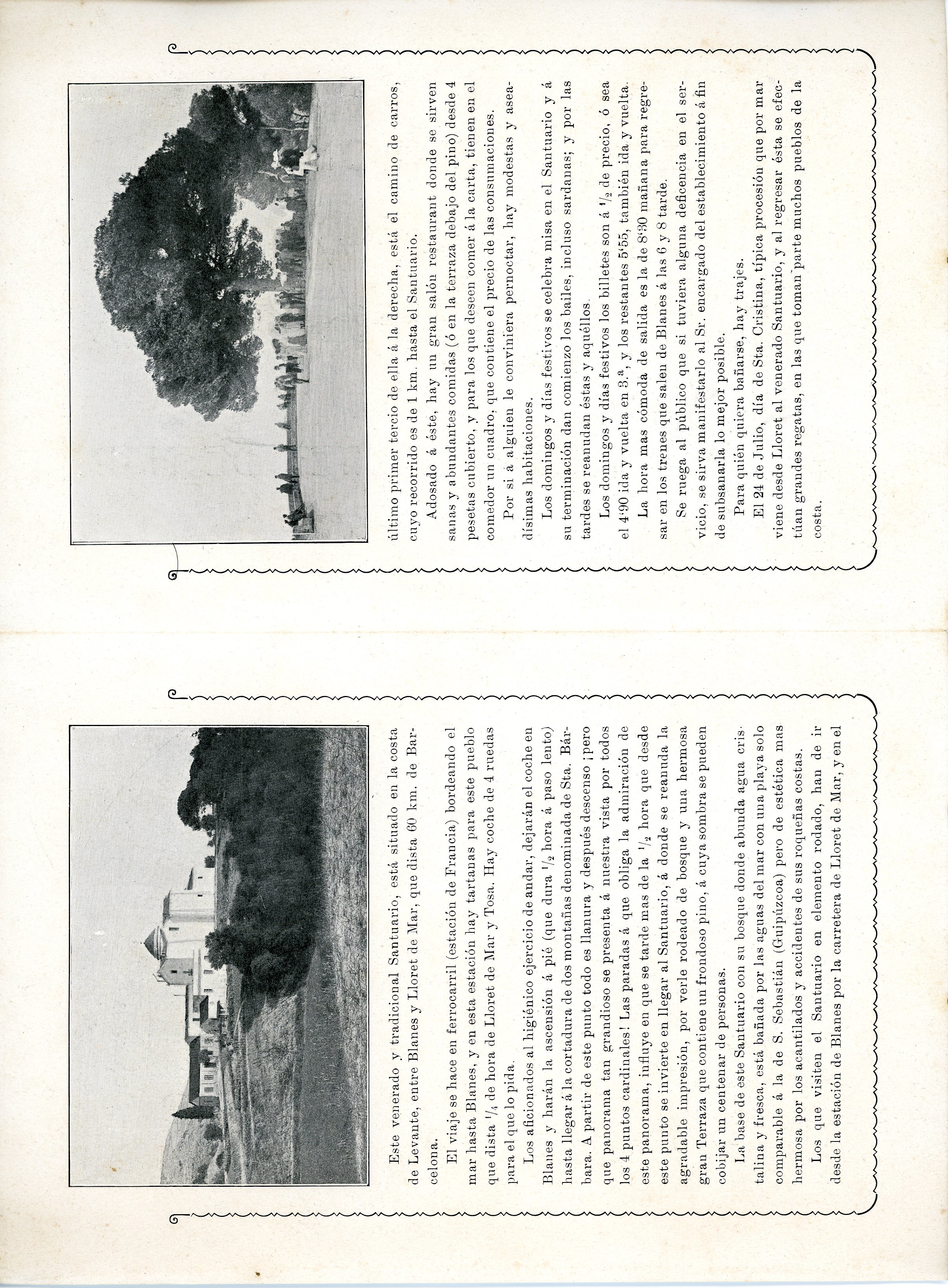 A los excursionistas : Santuario de Santa Cristina : Lloret de Mar - Miniatura 2