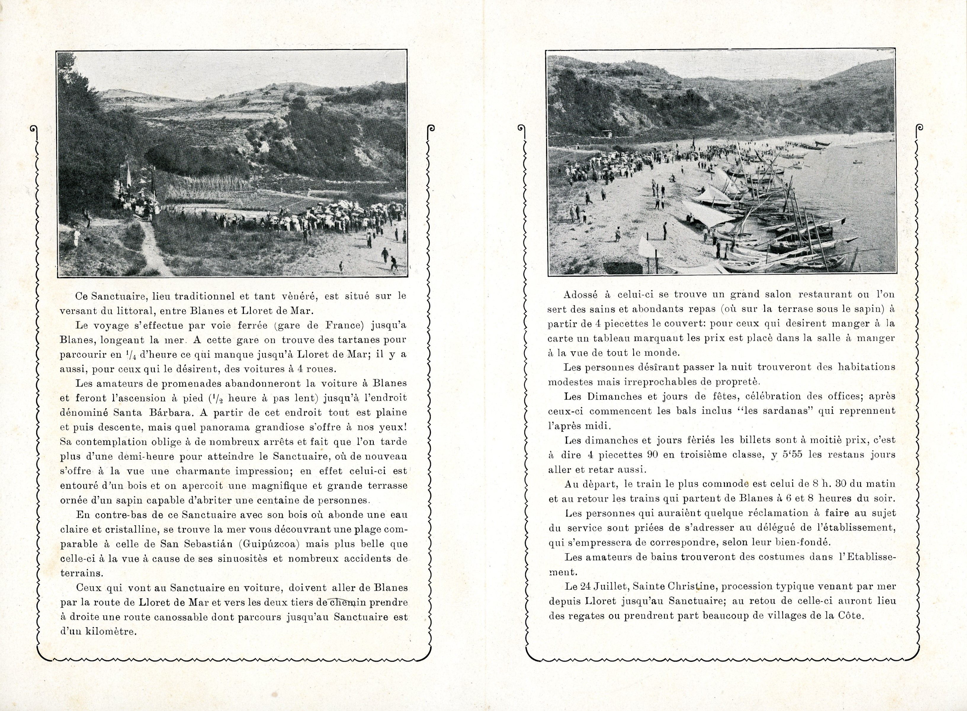 A los excursionistas : Santuario de Santa Cristina : Lloret de Mar - Miniatura 3