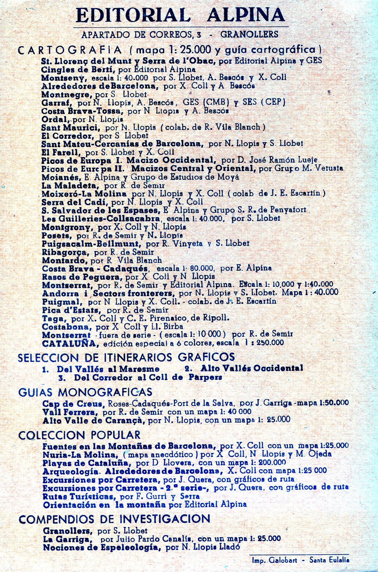 Alrededores de Barcelona : Del Besós Al Llobregat - Montcada - Valldaura - Collserola - Vallvidrera - Olorda - Puig Madrona - Miniatura 2