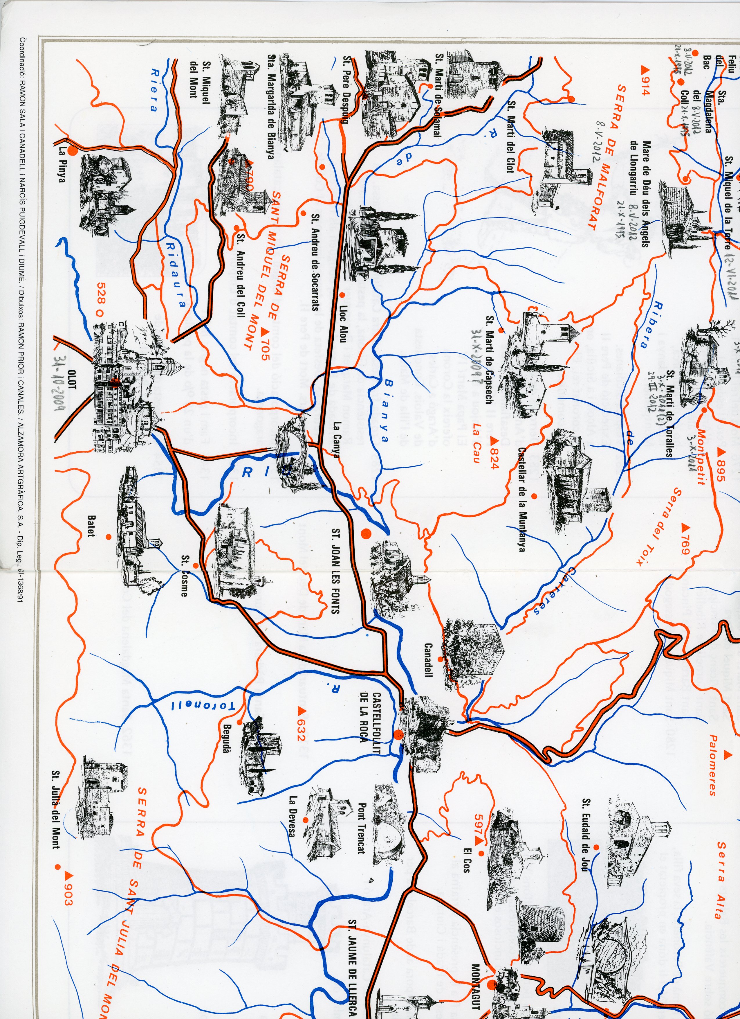 Alta Garrotxa : Escala 1/40.000 - Miniatura 2