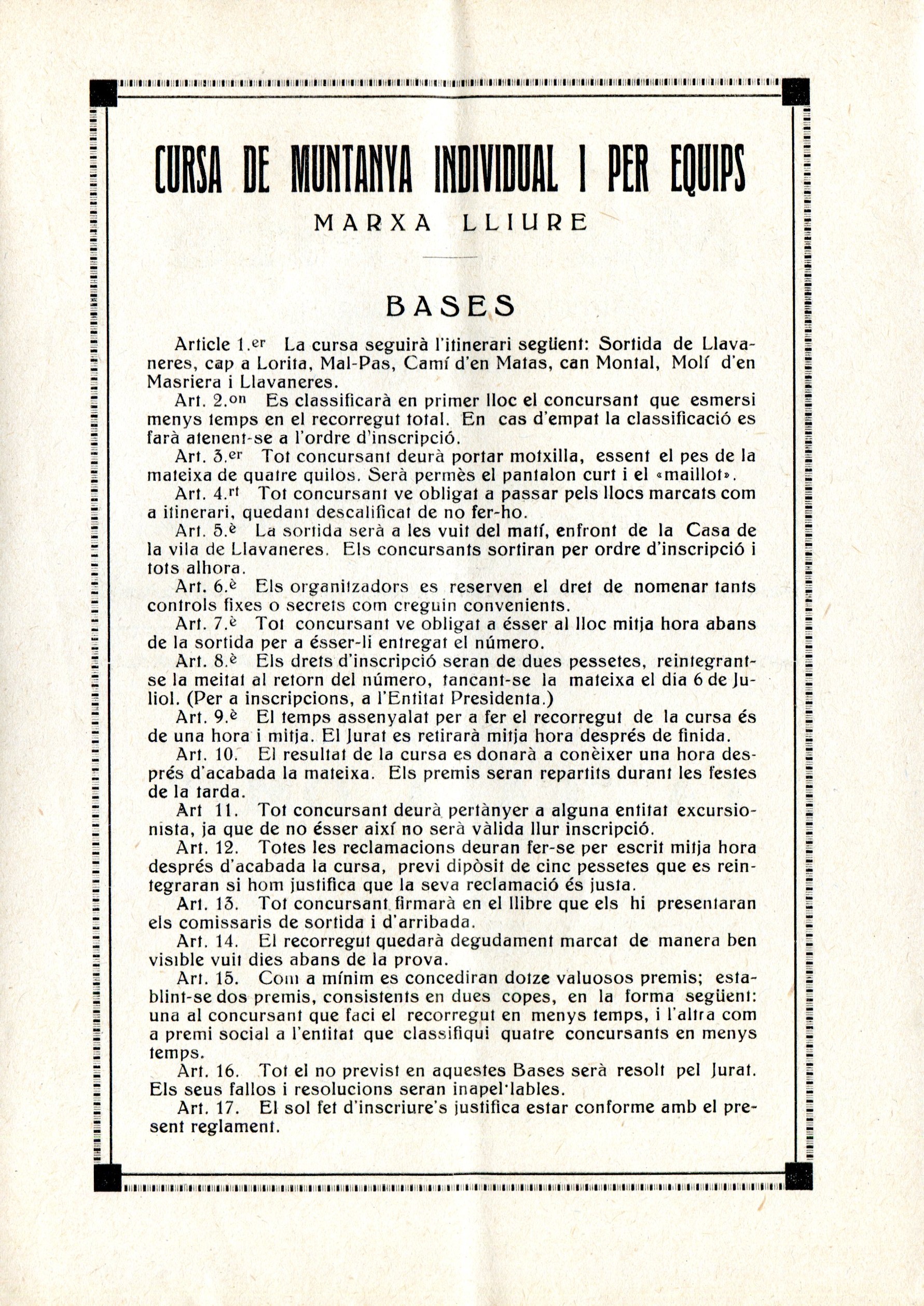 IV Aplec d'Entitats Excursionistes de Mataró a la propietat de D. Ignasi de Caralt antic molí d'en Masriera : Sant Andreu de Llavaneres : 8 de Juliol de 1928 - Miniatura 3