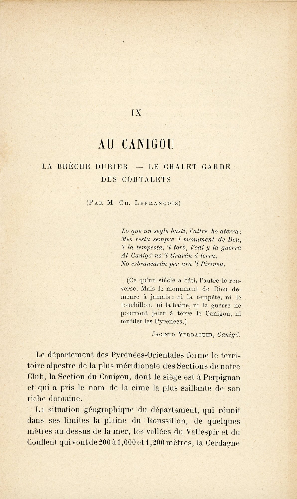 Annuaire du Club Alpin Français : Vingt-Troisième Année 1896  [Au Canigou] - Miniatura 2