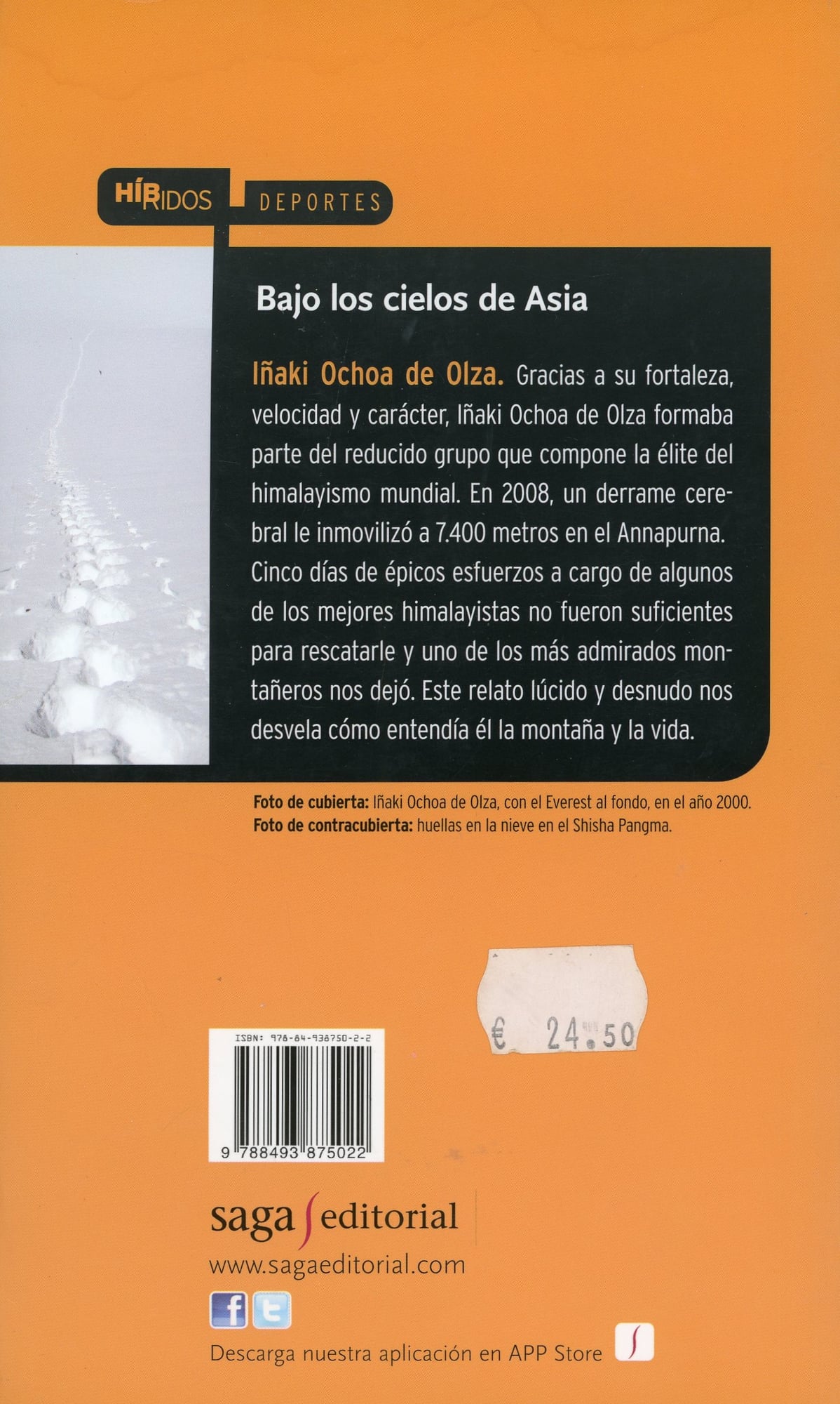 Bajo los cielos de Asia : Memorias del himalayista navarro fallecido en el Annapurna - Miniatura 3