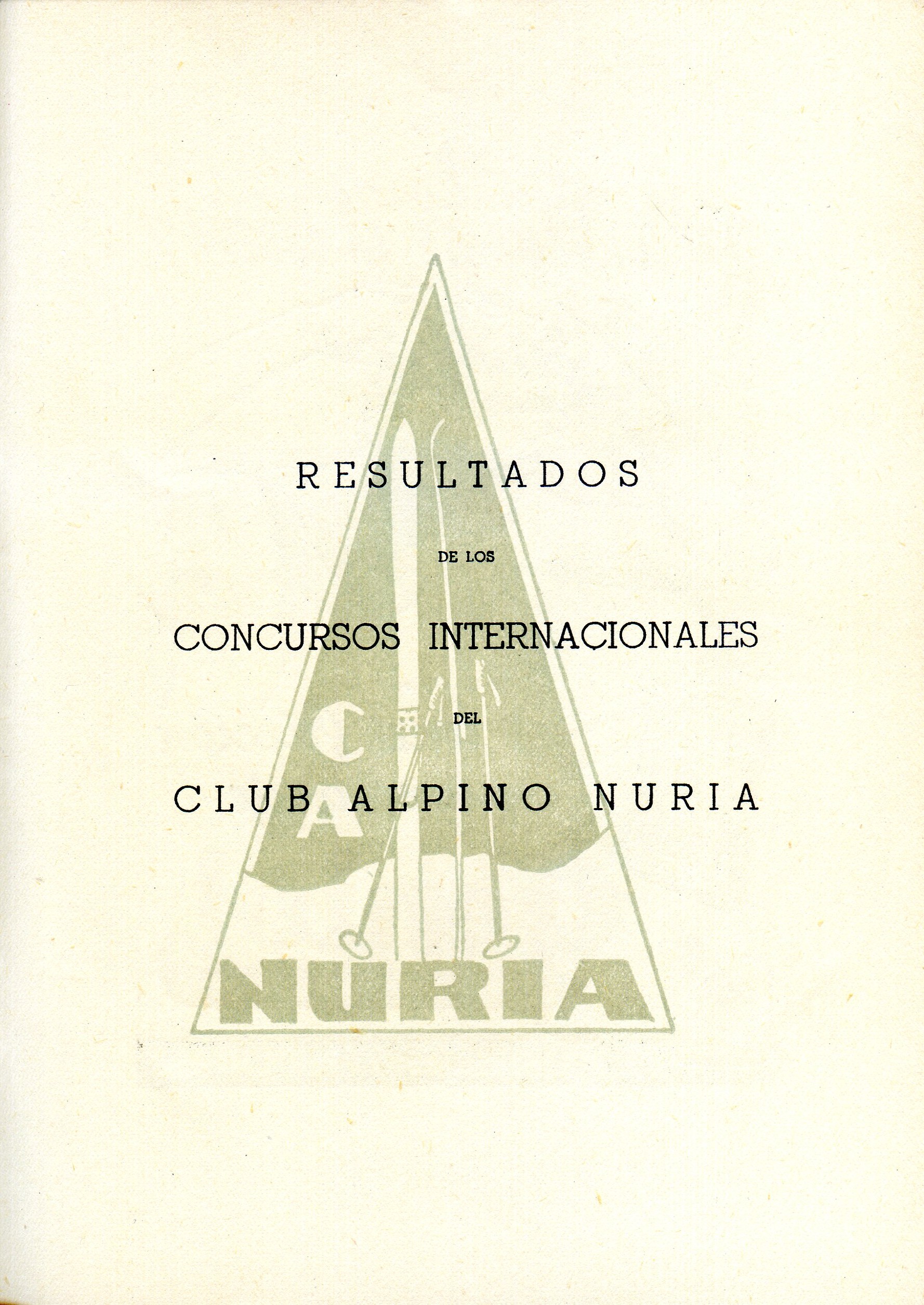 V Concurso Internacional del Club Alpino Núria : 24 - 31 Marzo 1954 - Miniatura 8