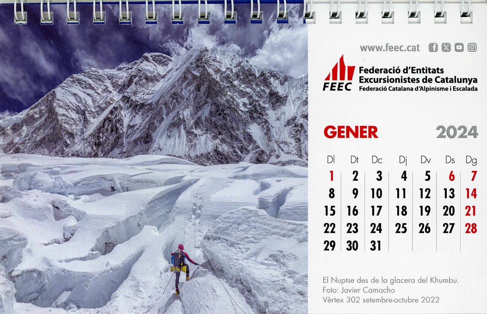 [Calendari de sobretaula] Llicència federativa 20024 : FEEC tot l'any - Miniatura 2