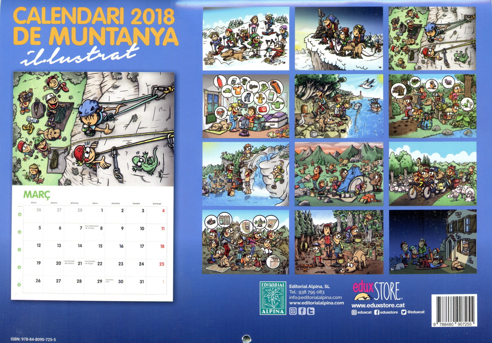 Calendari de muntanya il·lustrat 2018 - Miniatura 2