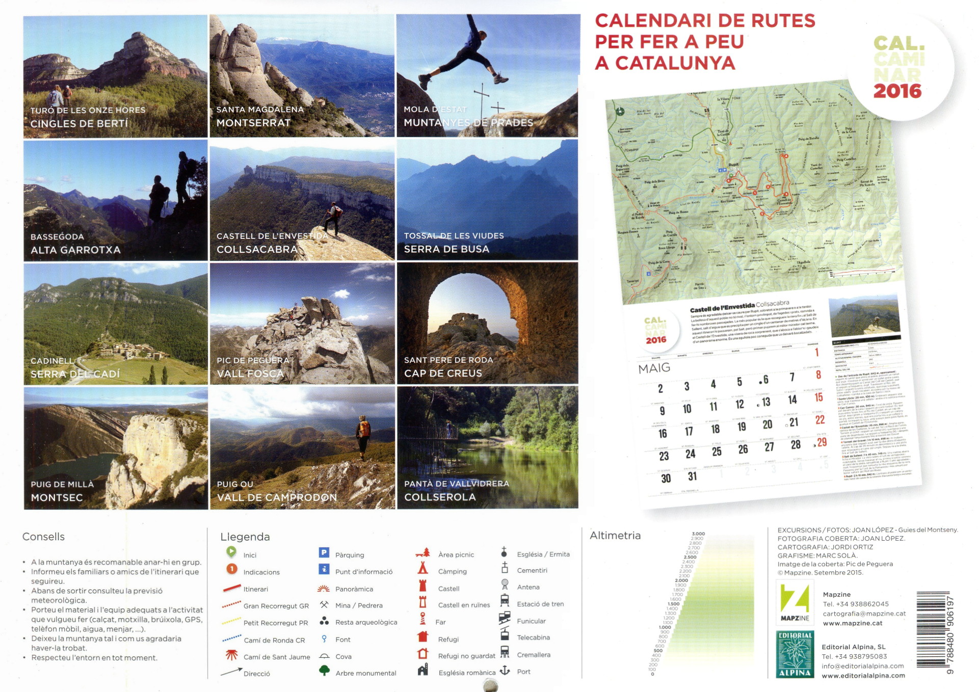 Cal Caminar 2016 : Calendari de rutes per a fer a peu a Catalunya - Miniatura 2