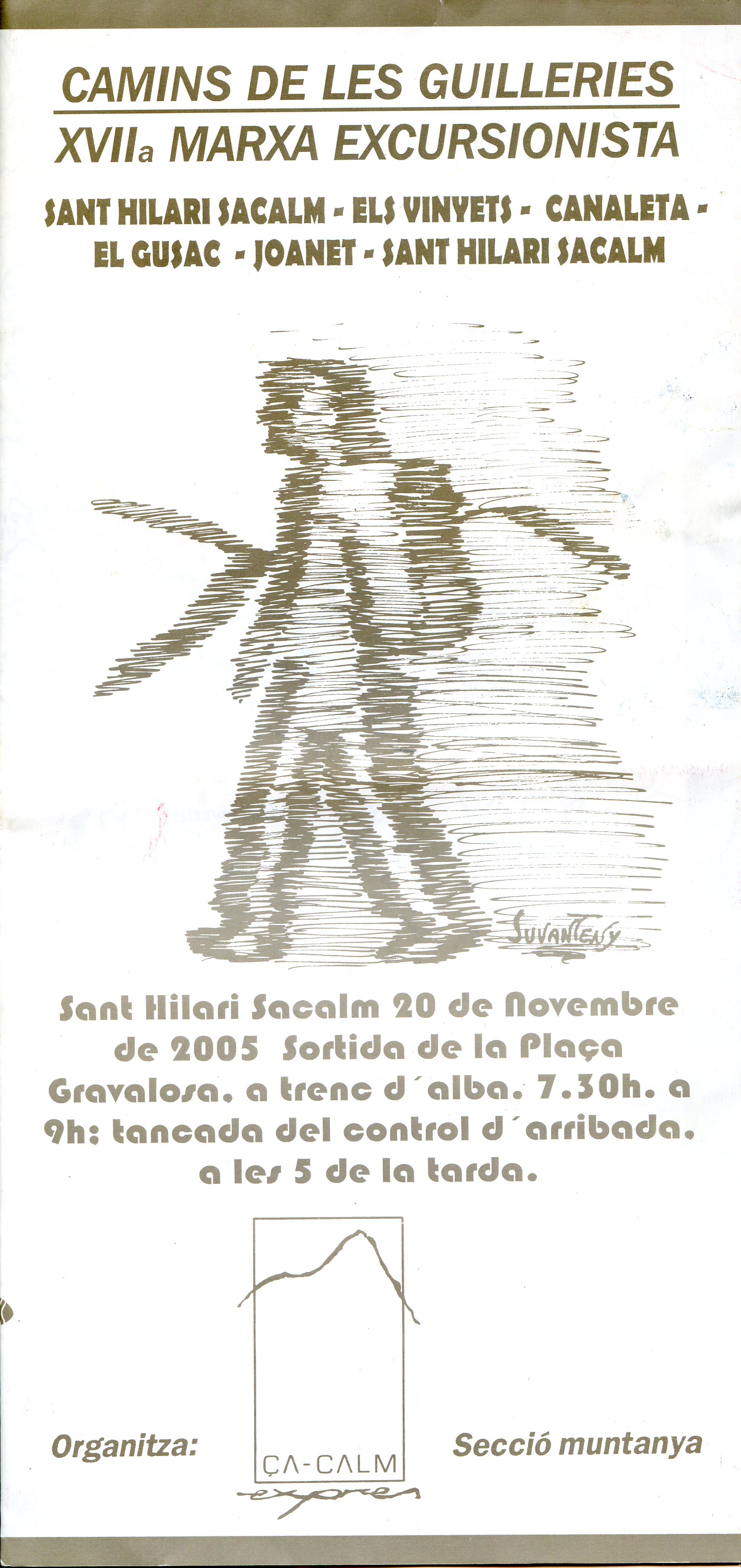 Camins de les Guilleries : Ia Marxa Excursionista : St. Hilari Sacalm - Els Vinyets - Canaleta - El Gusac - Joanet  - Sant Hilari Sacalm - Portada