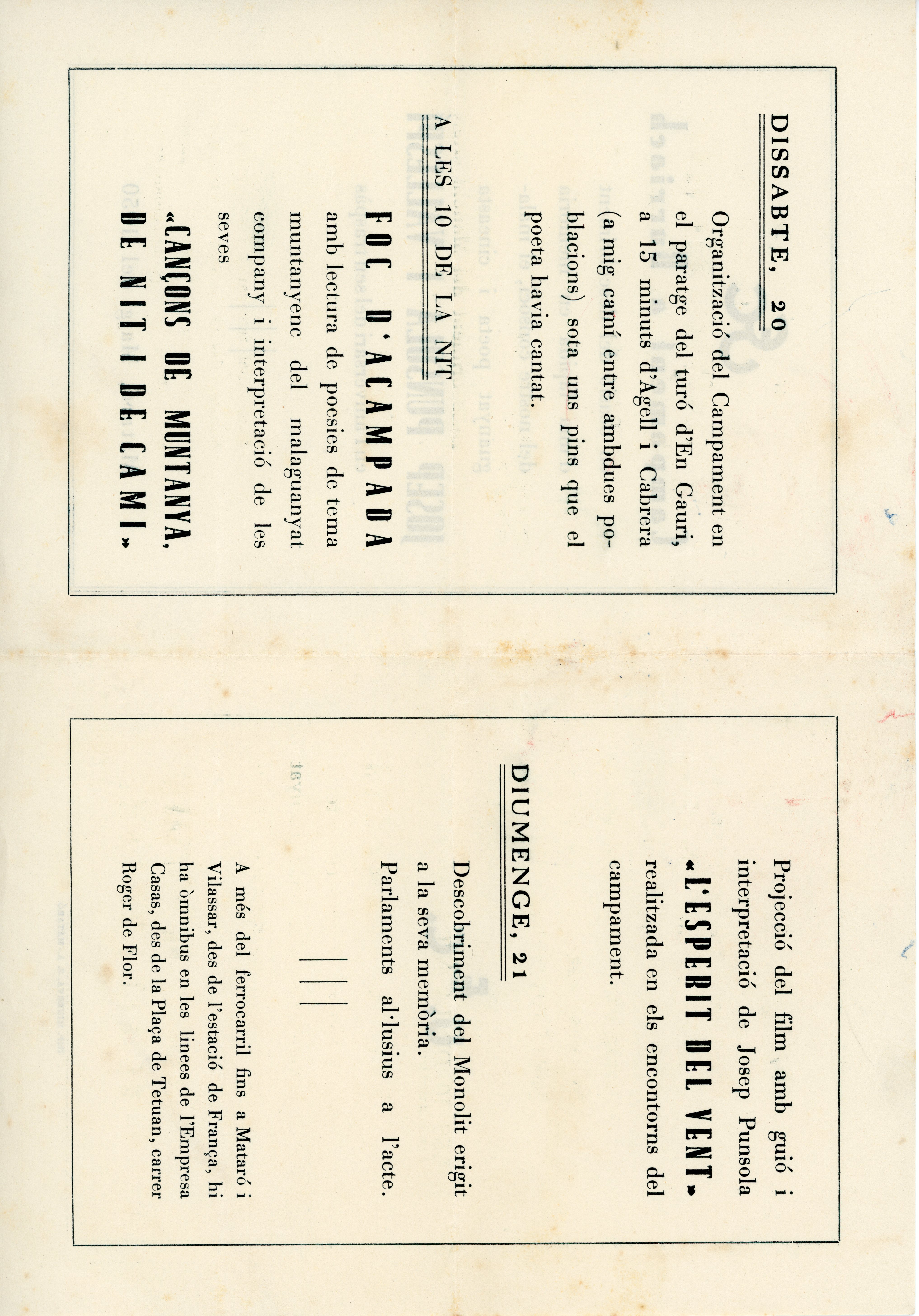 Campament a Burriac en ocasió del descobriment d'una làpida en memòria del nostre consoci, el malaguanyat poeta i cineasta Josep Punsola i Valentí en l'aniversari del seu traspàs - Miniatura 2