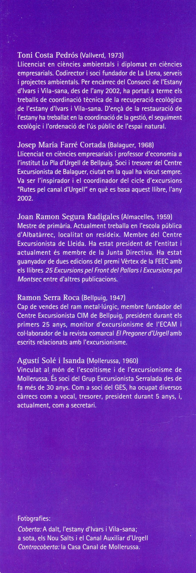 Canal d'Urgell, El : 15 excursions a peu i en BTT : Noguera · Urgell · Pla d'Urgell · Garrigues · Segrià - Miniatura 5