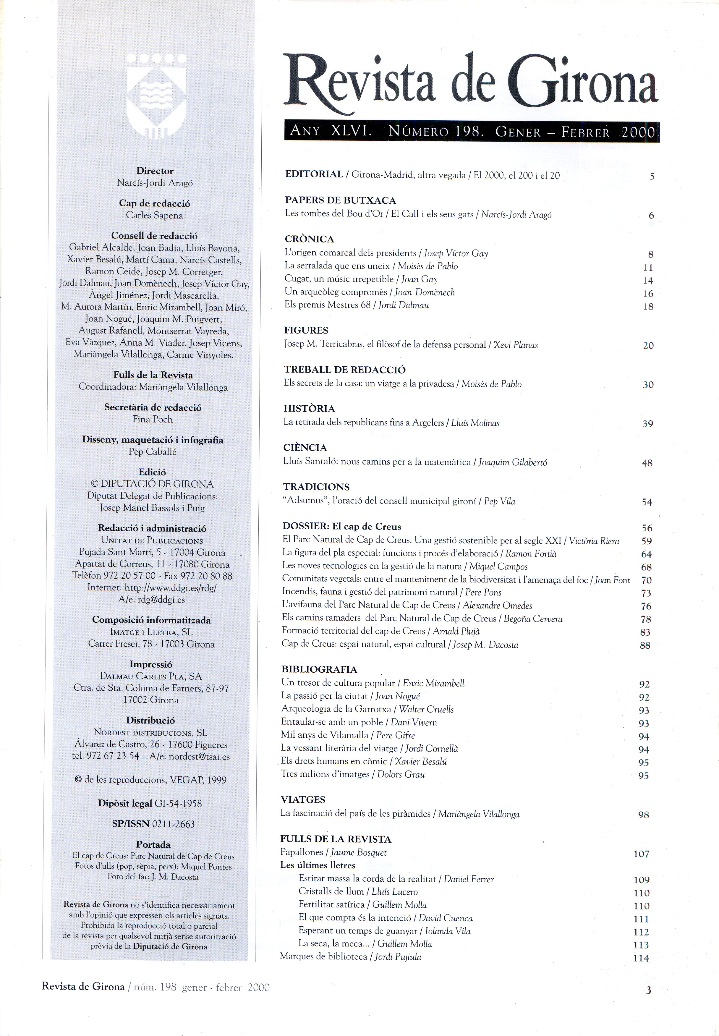 Revista de Girona : Cap de Creus, espai natural, espai cultural (Dossier central) - Miniatura 2