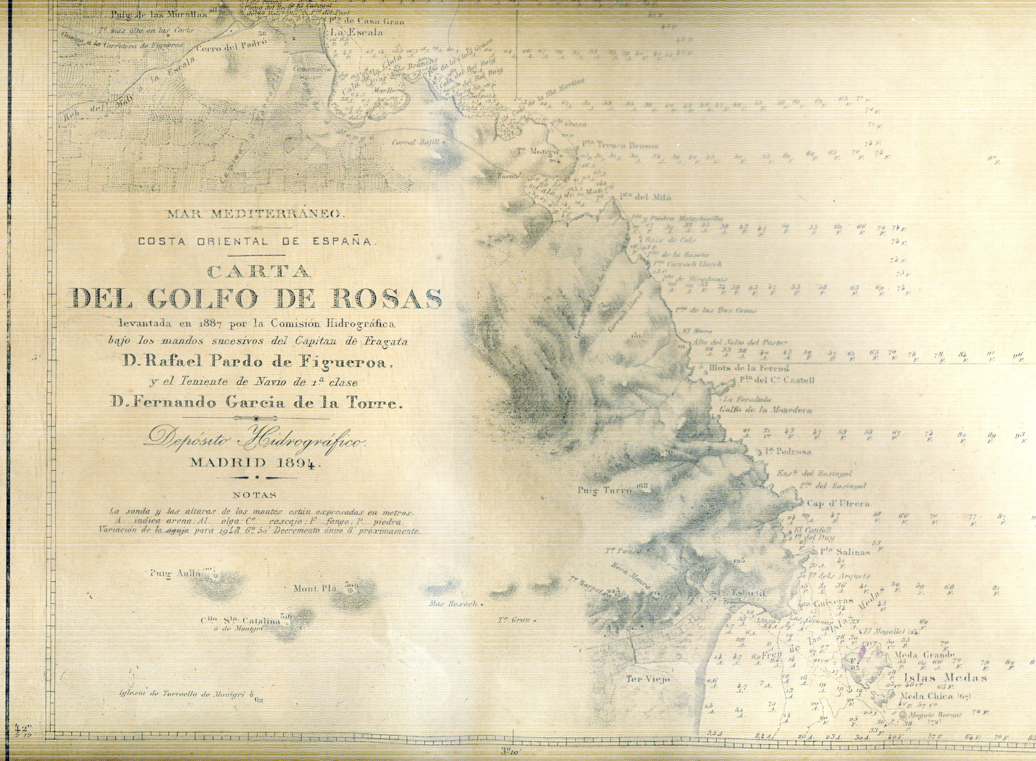 Carta del Golfo de Rosas - Miniatura 2