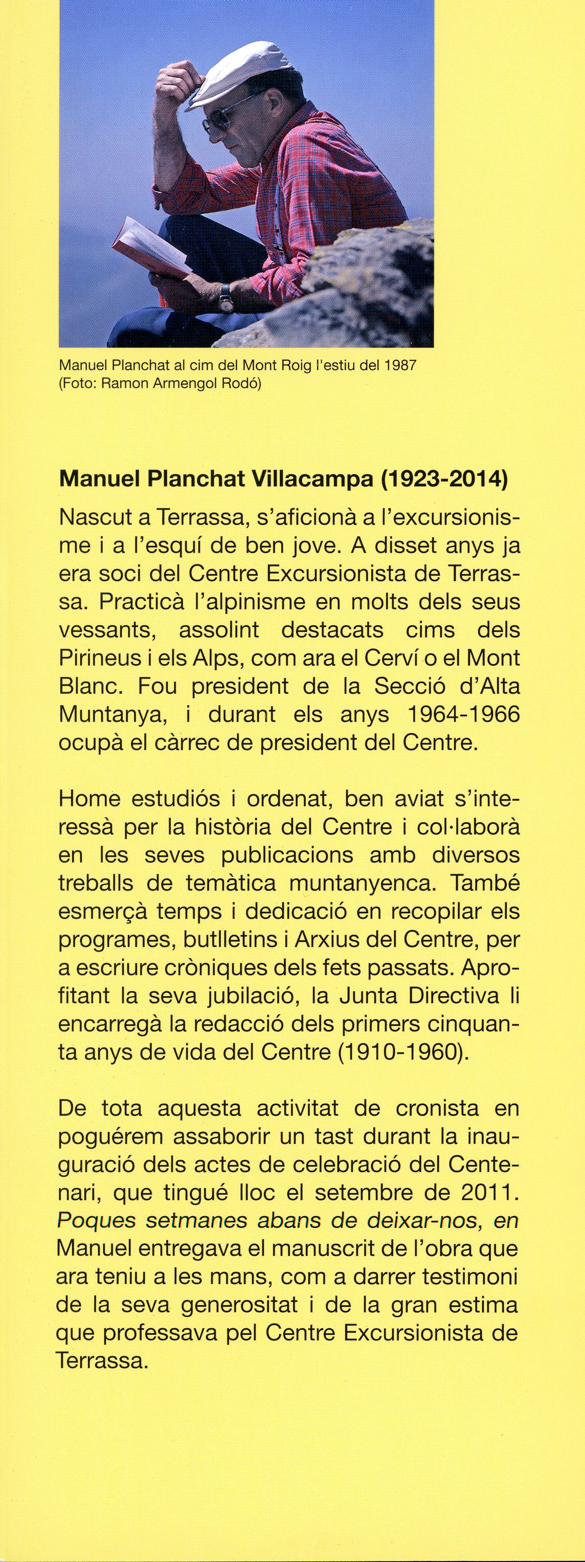 Centre Excursionista de Terrassa, crònica dels primers cinquanta anys d'una entitat centenaria : 1910 - 1960 - Miniatura 4