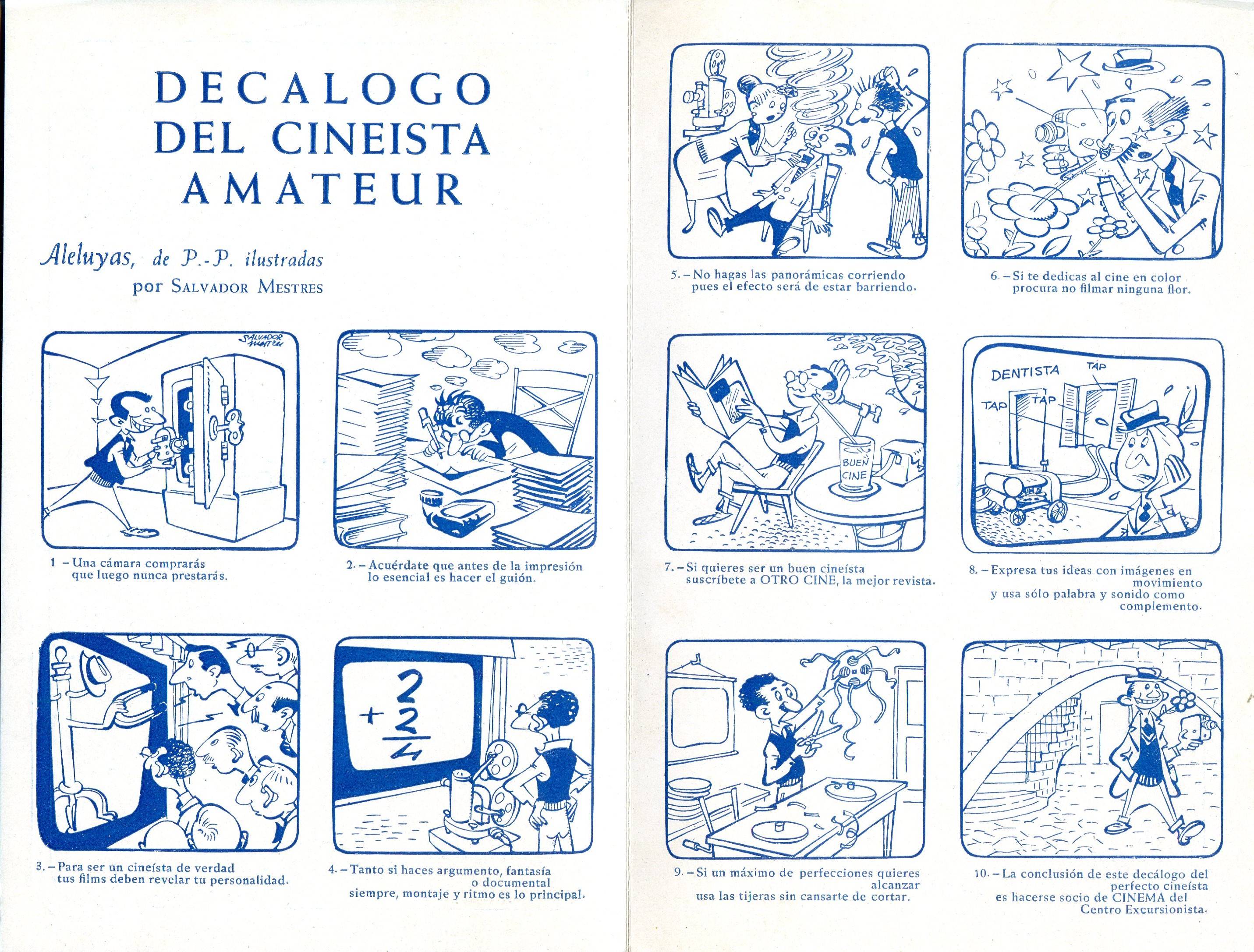 Felices Navidades y Buen Año 1955 le desea la junta de la Sección de Cinema Amateur del Centro Excursionista de Cataluña - Miniatura 2