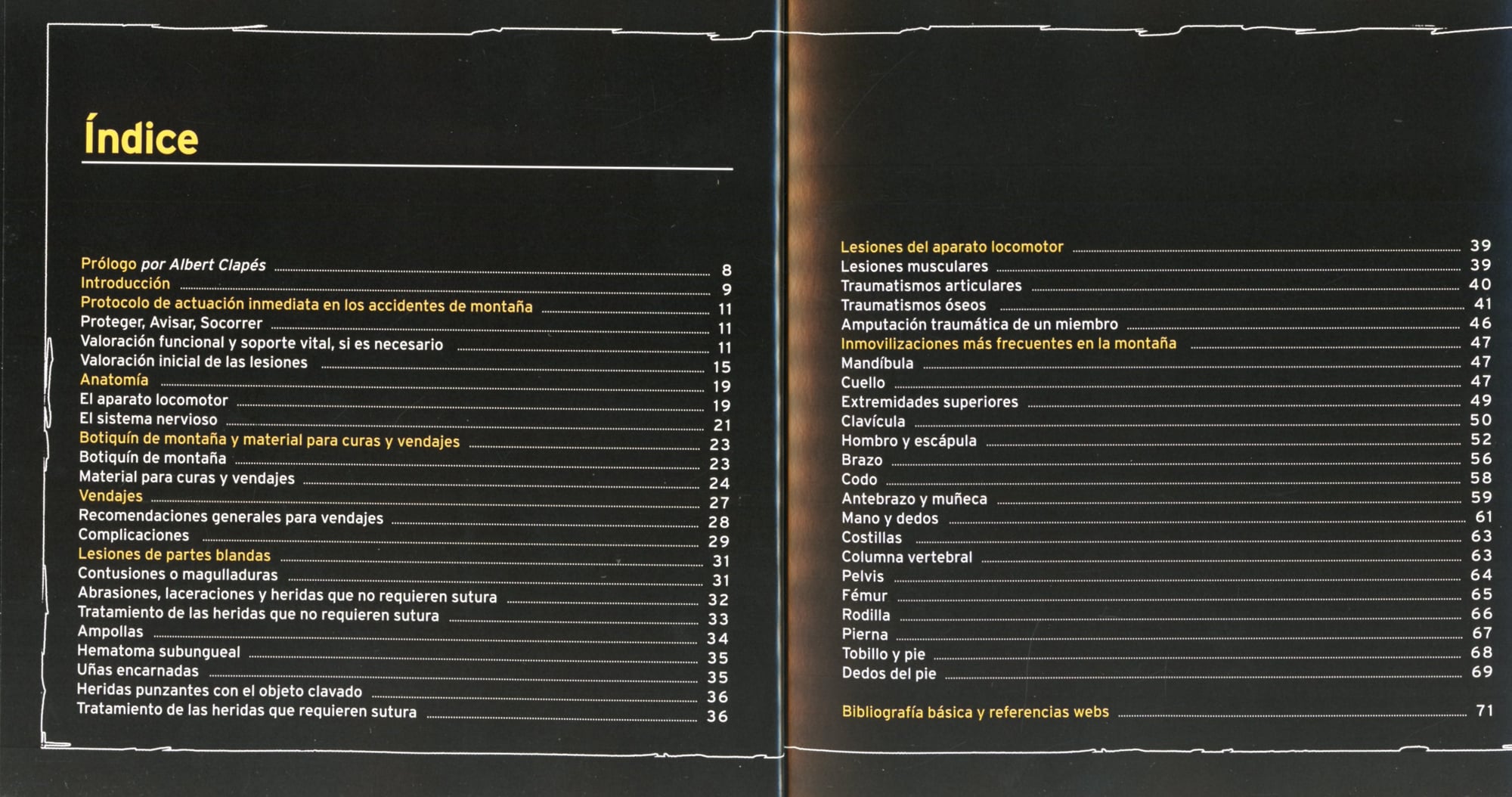 Curas, vendajes e immovilizaciones en montaña - Miniatura 2