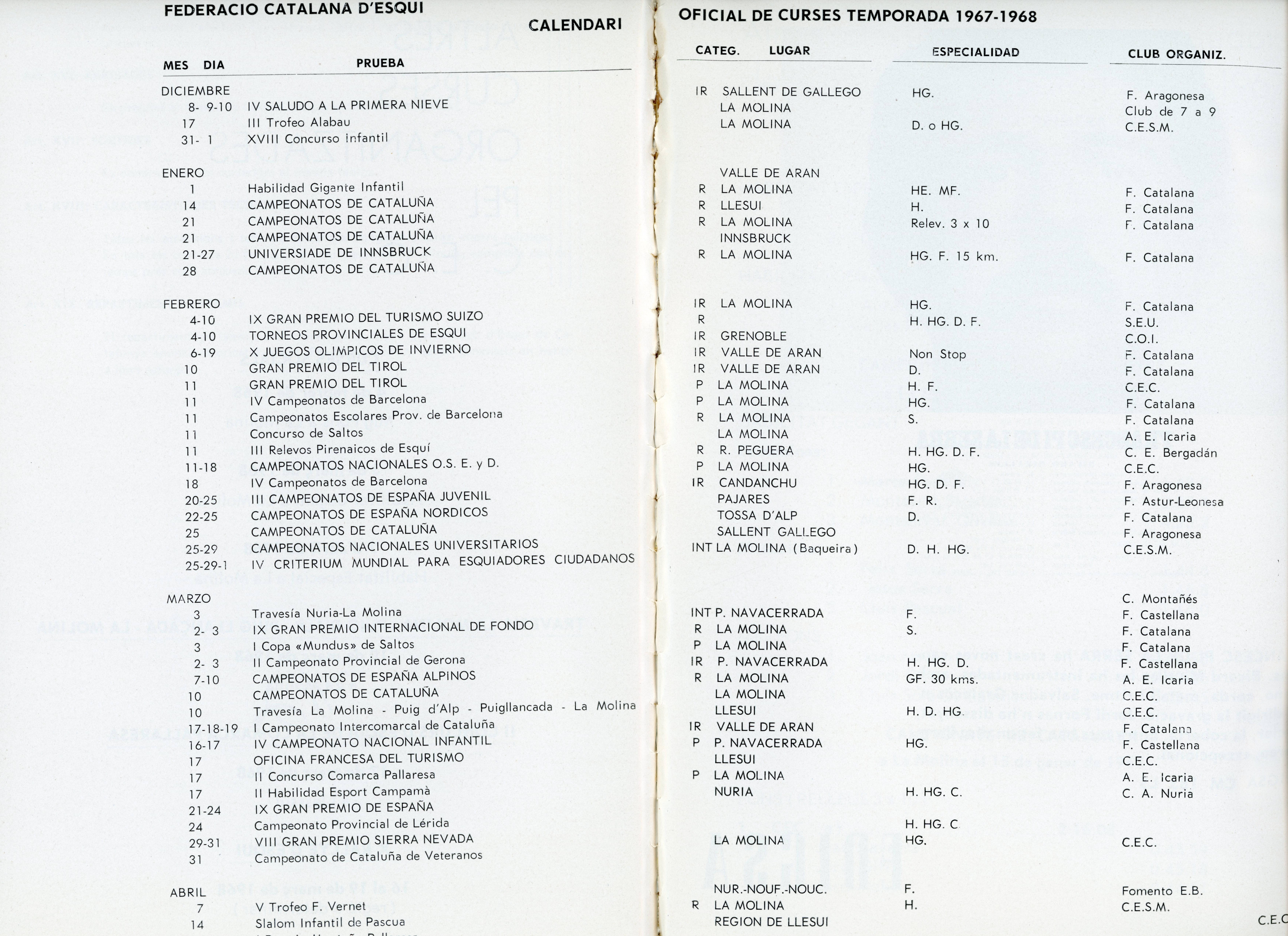 Curses d'Hivern 1967-1968 - Miniatura 2