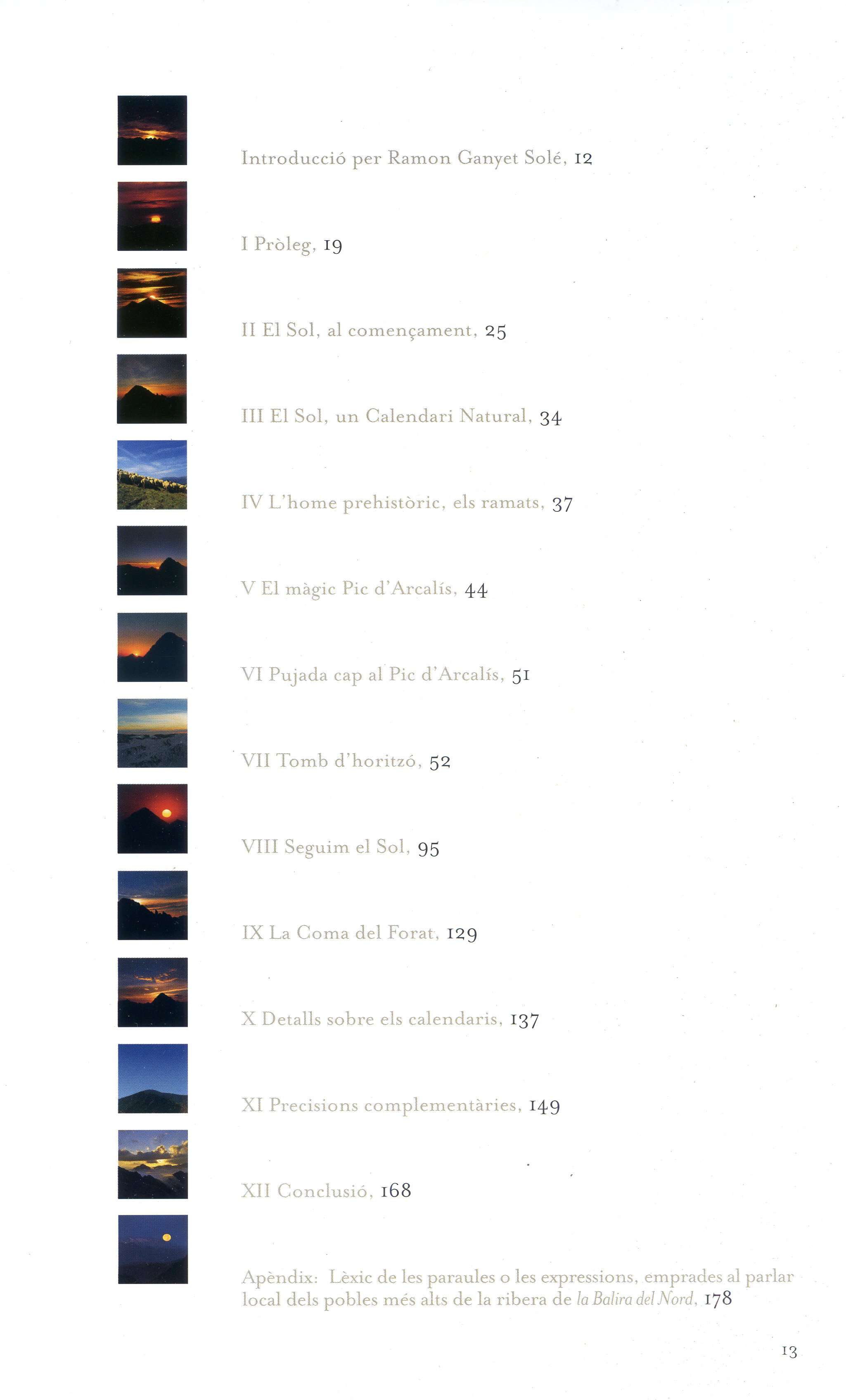 Pic d'Arcalís, la Muntanya Solar, El : Calendari Natural - Miniatura 2
