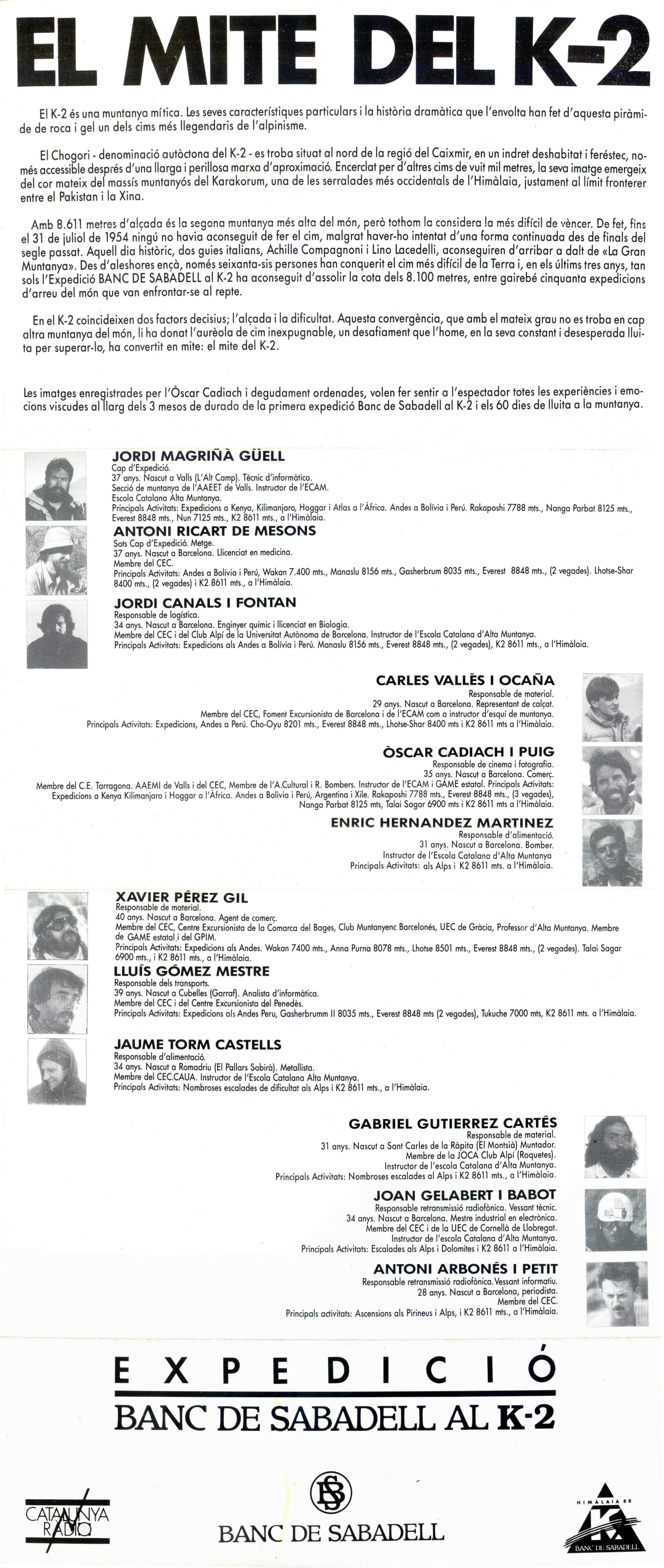 mite del K-2, El : Expedició Banc de Sabadell al K-2 - Miniatura 2