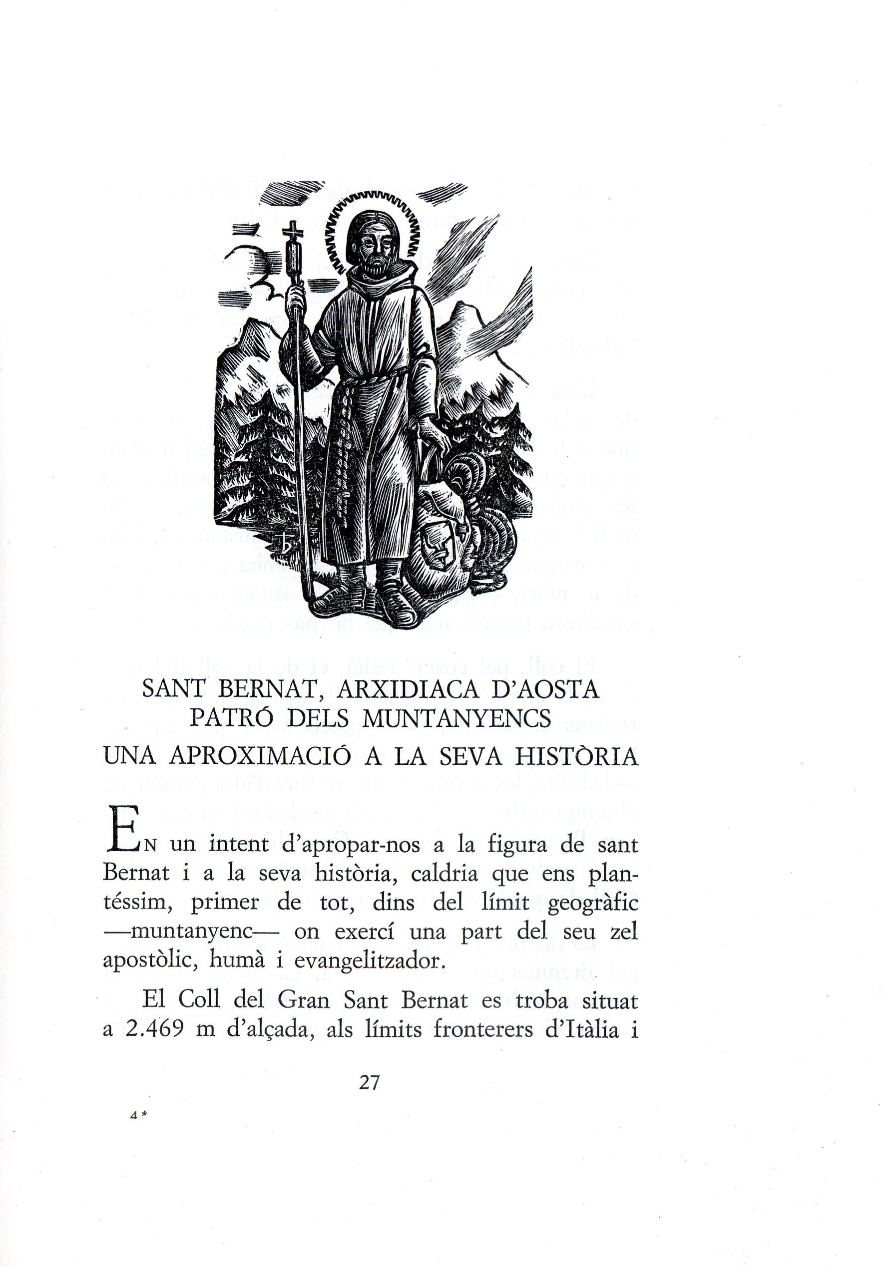 Tres assaigs : Els Goigs i els muntanyencs : Sant Bernat Arxidiaca d'Aosta patró dels muntanyencs : Centenari de l'Ascensió de Jacint Verdaguer a la Pica d'Estats - Miniatura 4