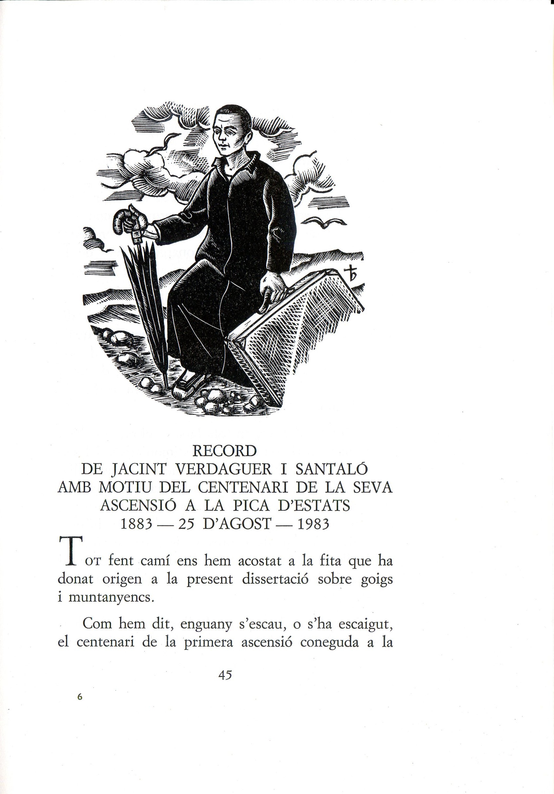 Tres assaigs : Els Goigs i els muntanyencs : Sant Bernat Arxidiaca d'Aosta patró dels muntanyencs : Centenari de l'Ascensió de Jacint Verdaguer a la Pica d'Estats - Miniatura 5