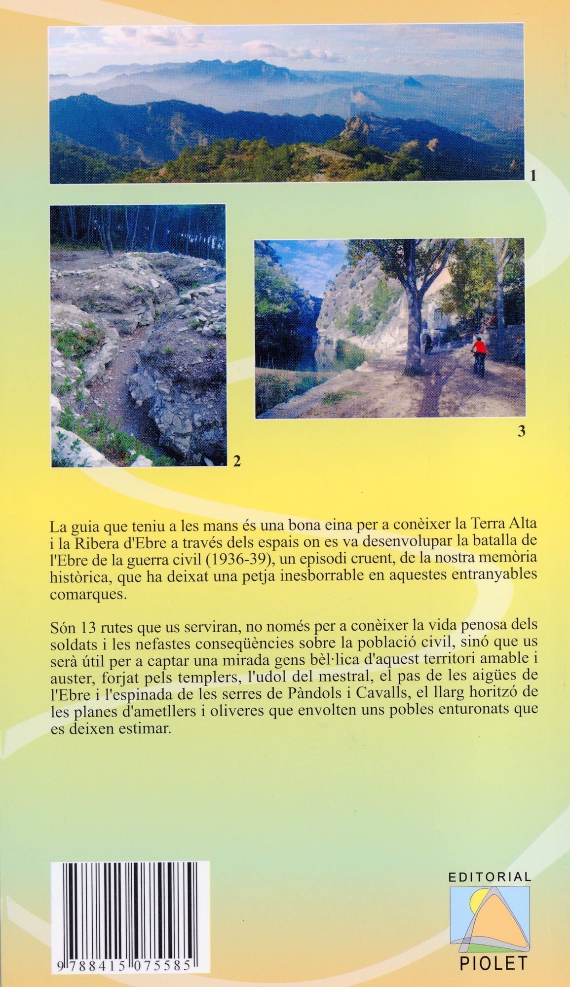 Espais de la batalla de l'Ebre. Terra Alta i Ribera d'Ebre. 13 itineraris a peu - Miniatura 3