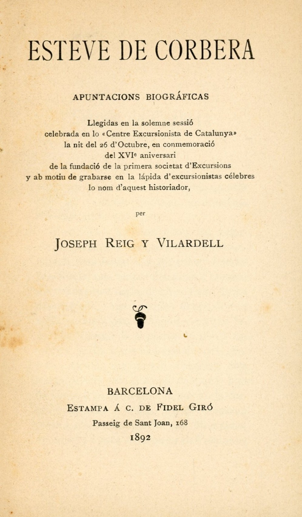 Esteve de Corbera : Apuntacions biográficas - Miniatura 2