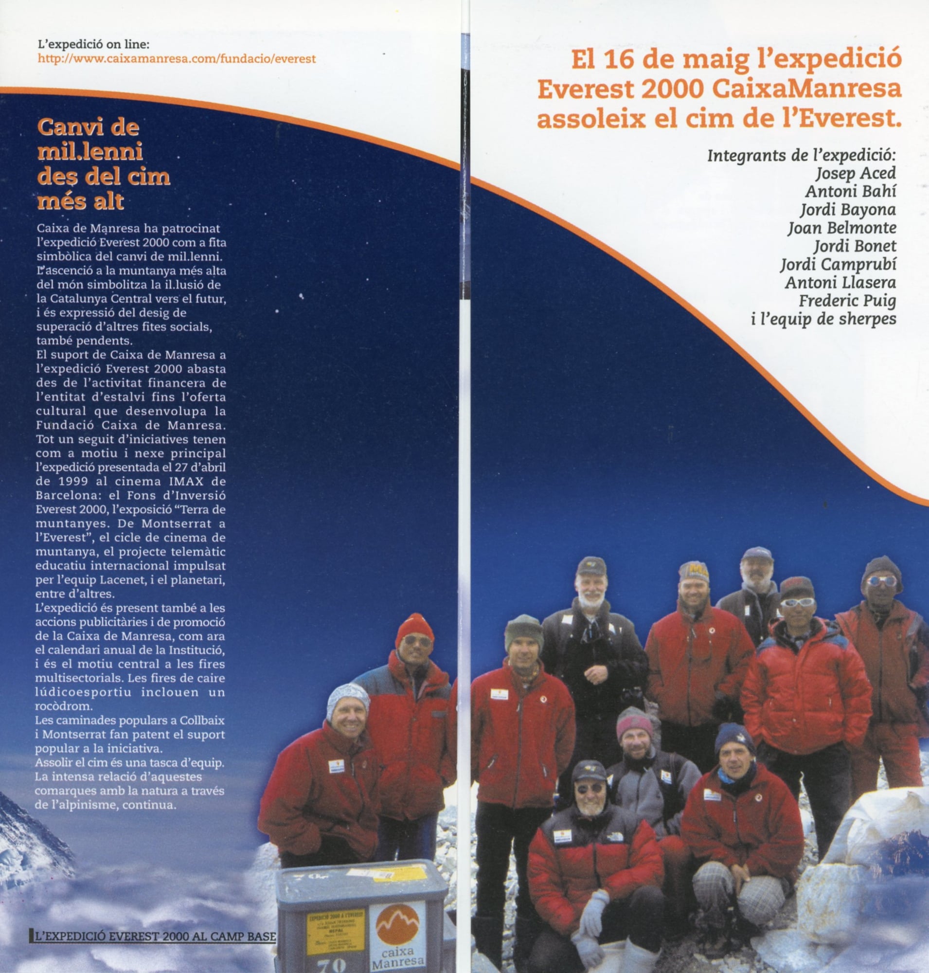 cim més alt!, El : Everest 2000 : Caixa Manresa - Miniatura 2