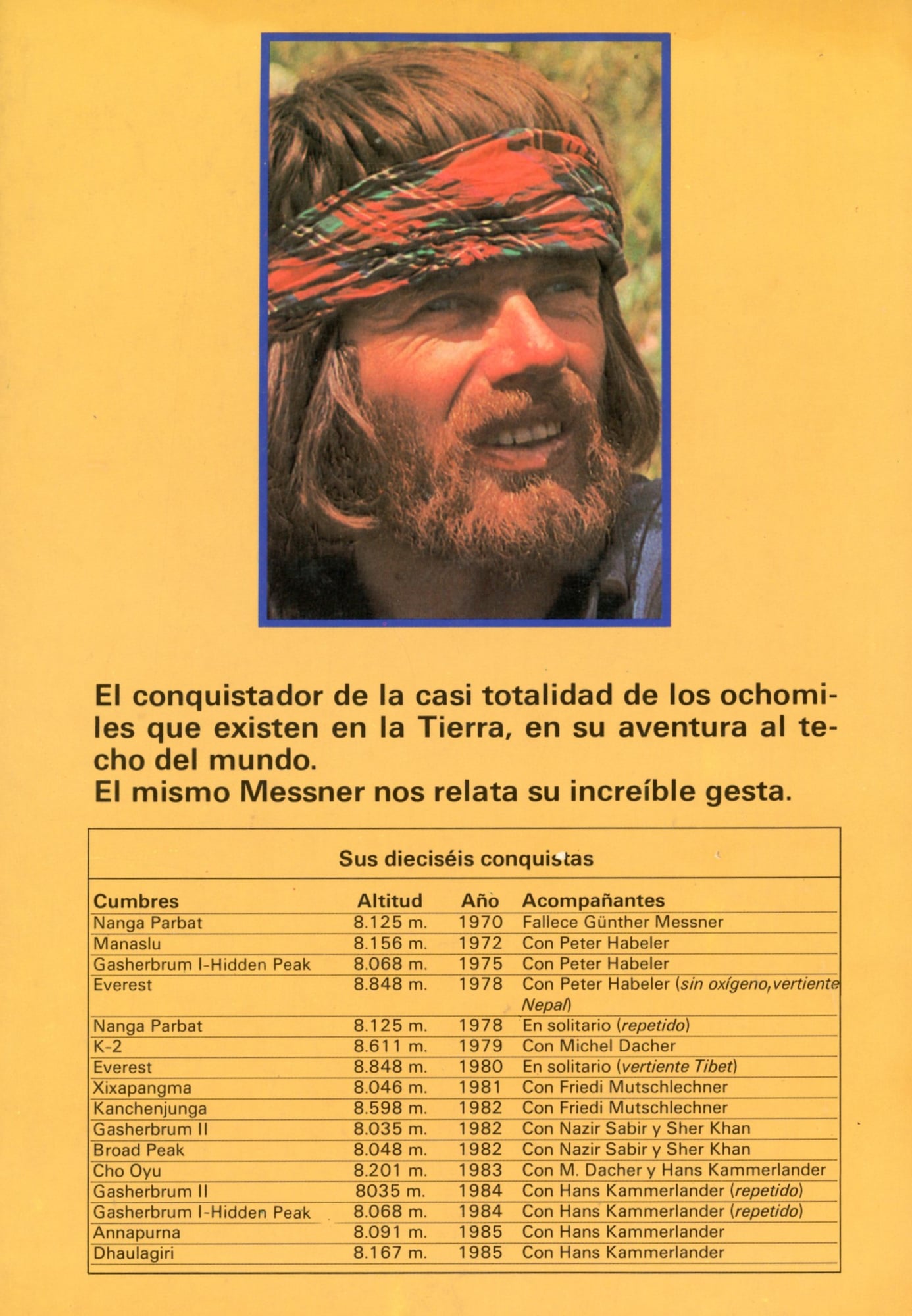 Everest en solitario : Reinhold Messner : El único hombre que ha conseguido 12 ochomiles : El horizonte cristalino - Miniatura 3