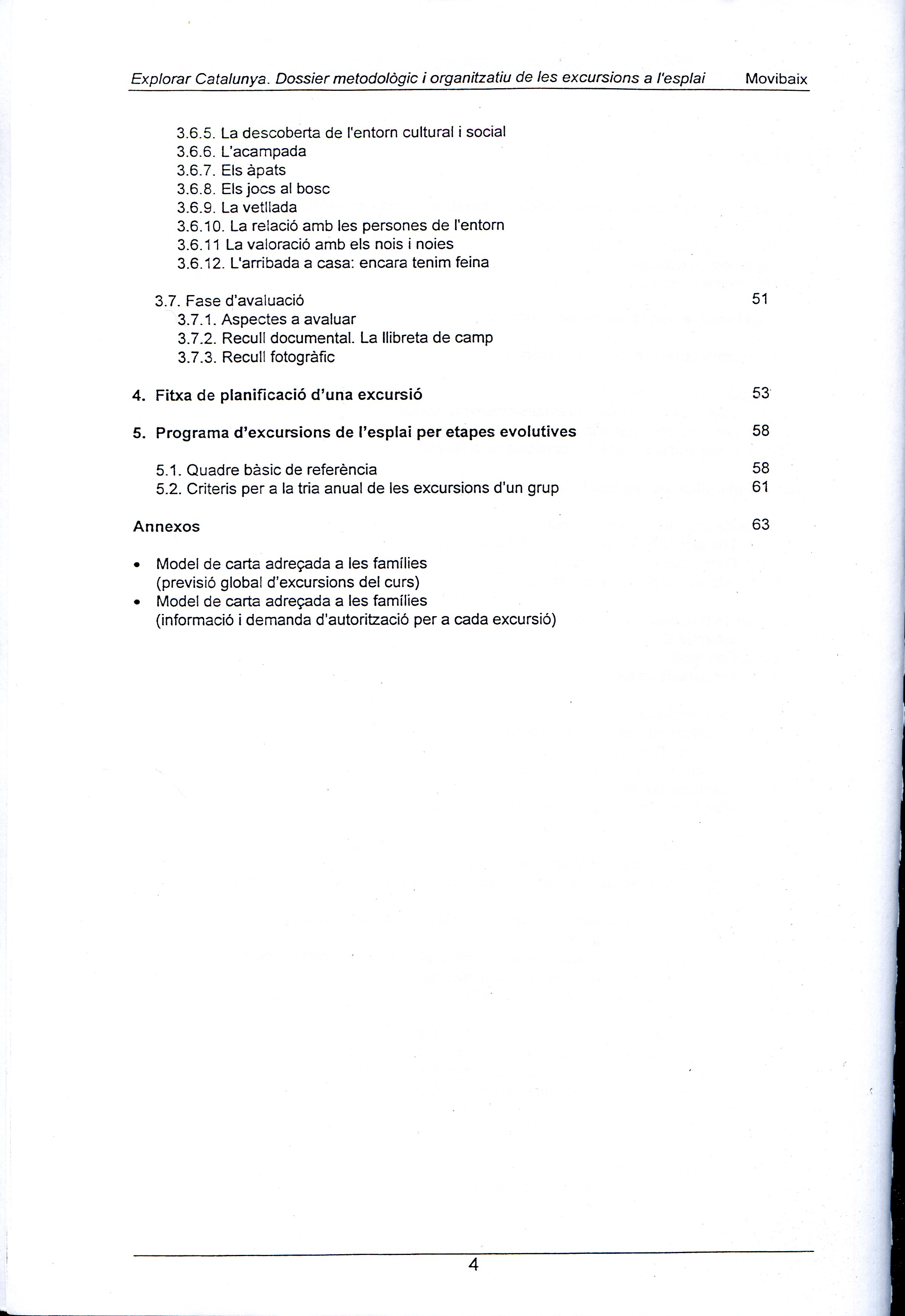 Explorar Catalunya : Dossier metodològic i organitzador de les excursions de l'esplai - Miniatura 3