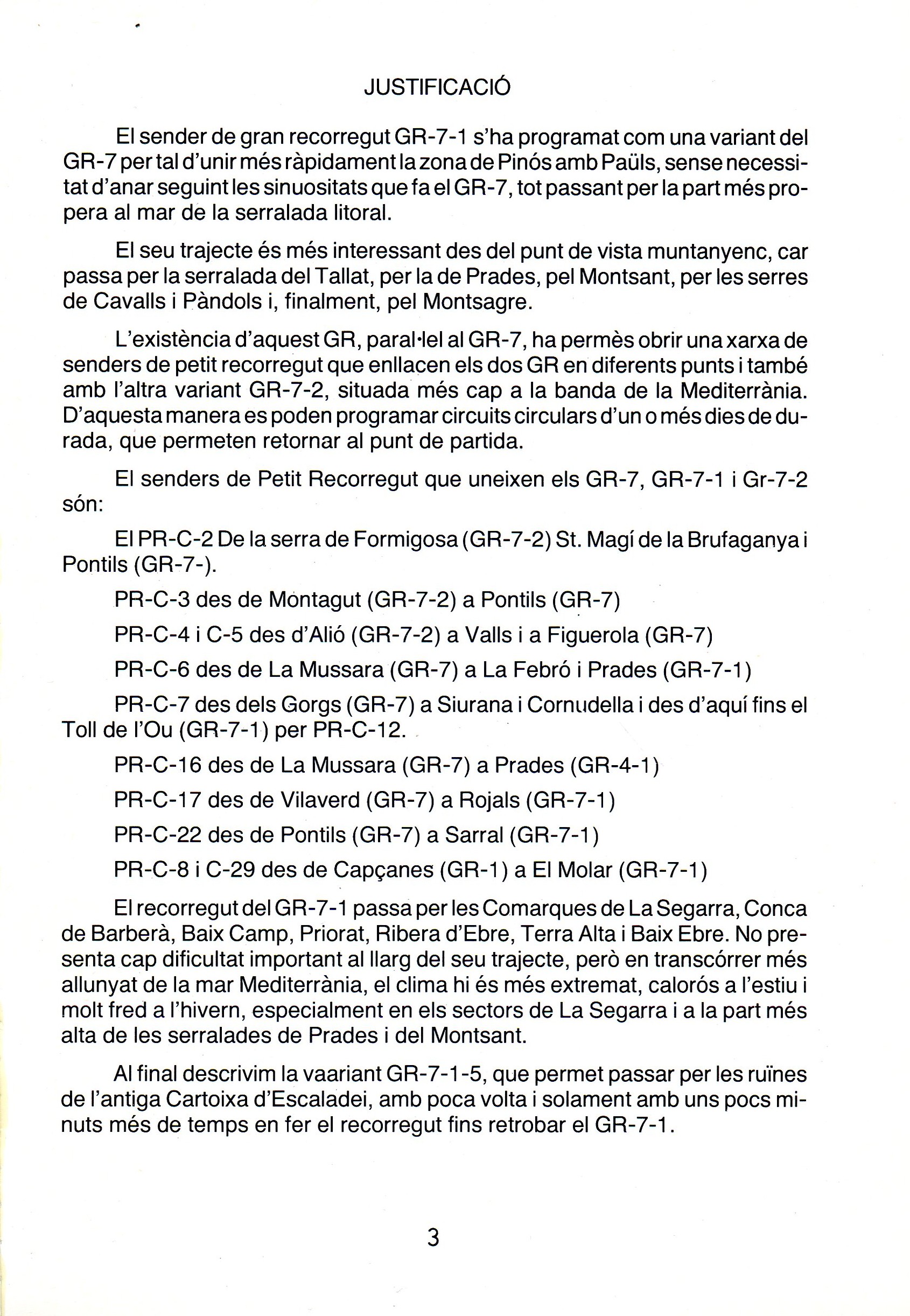 G.R. 7-1 : Garcia - Paüls : Paüls - Garcia : Fascicle 4art. - Miniatura 2