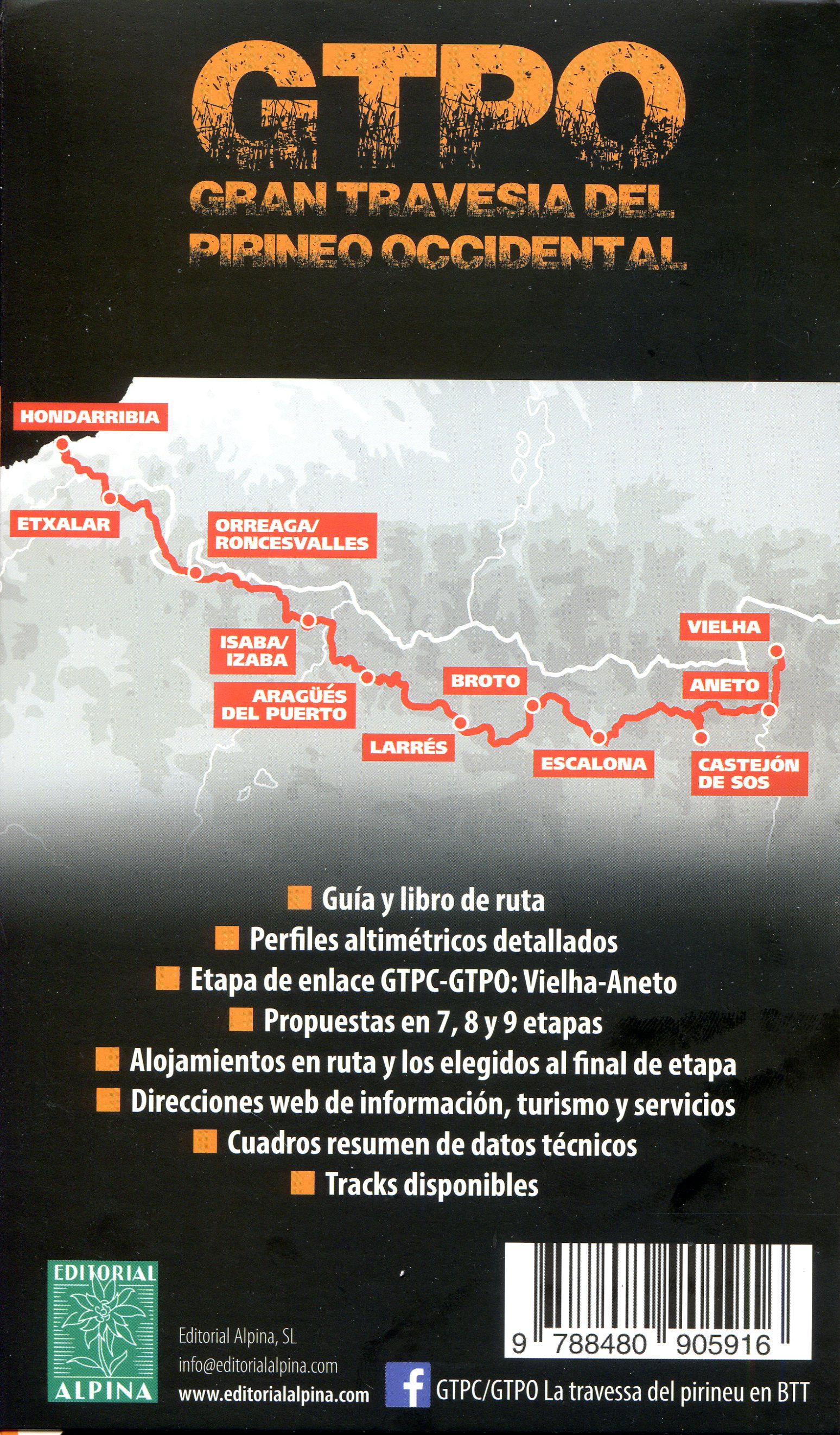 GTPO Gran Travesia del Pirineo Occidental : Aragón - Navarra : De Aneto a Hondarribia en BTT - Miniatura 4