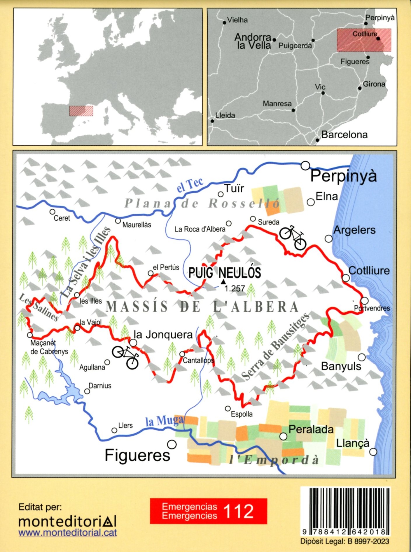 Grand Gravel Alta Albera : Serra de Baussitges · Coll de Banyuls · Puig Neulós · La Selva i les Illes · Massís de les Salines - Miniatura 2