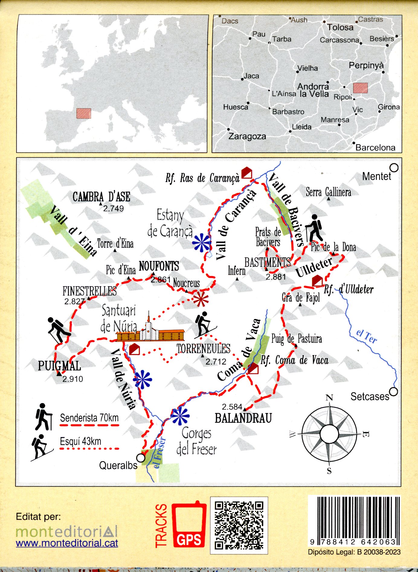 Grand Randonnee : Pirineus Oriental : Circ d'Ulldeter - Coma de Bacivers - Vall de Carançà - Vall de Núria - Coma de Vaca - Miniatura 2