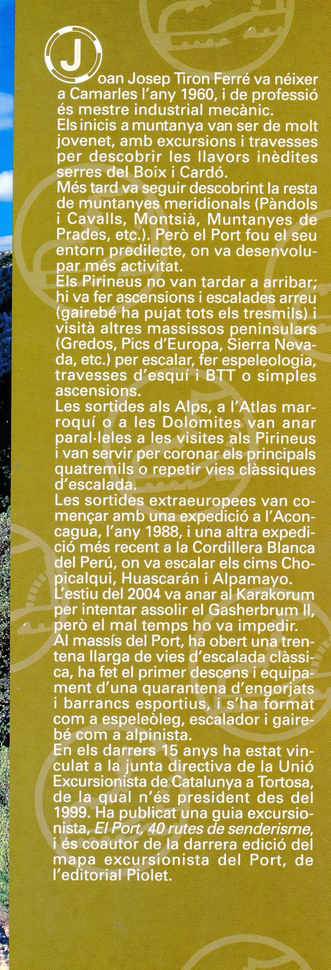 Grimpant pel Massís del Port : 34 itineraris Recul guanyador del IV Premi Vèrtex, convocat per la FEEC - Miniatura 4