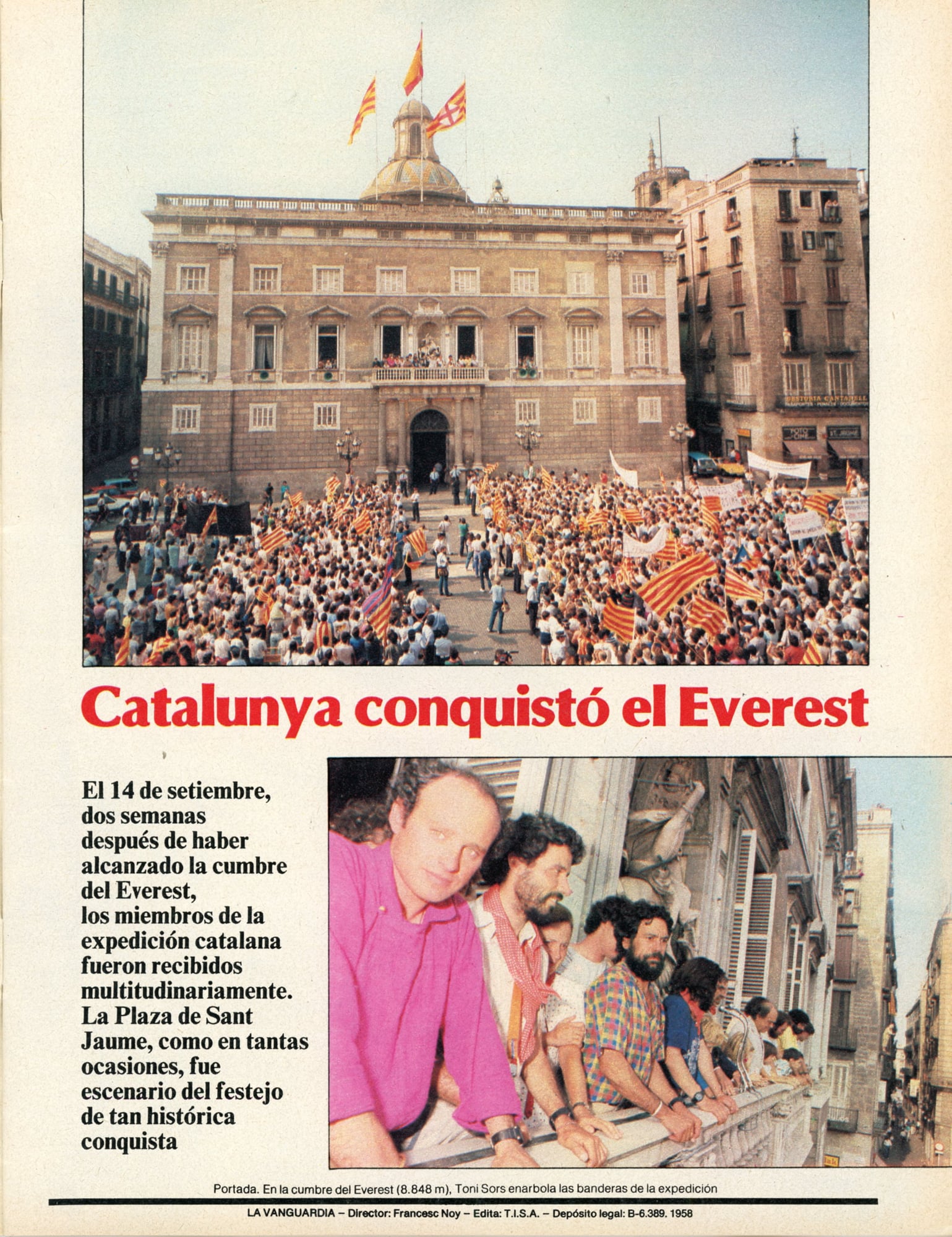 Hem fet el cim! : 2a Expedició de Caixa de Barcelona a l'Everest Vessant Tíbet Estiu 1985 (suplement) - Miniatura 2