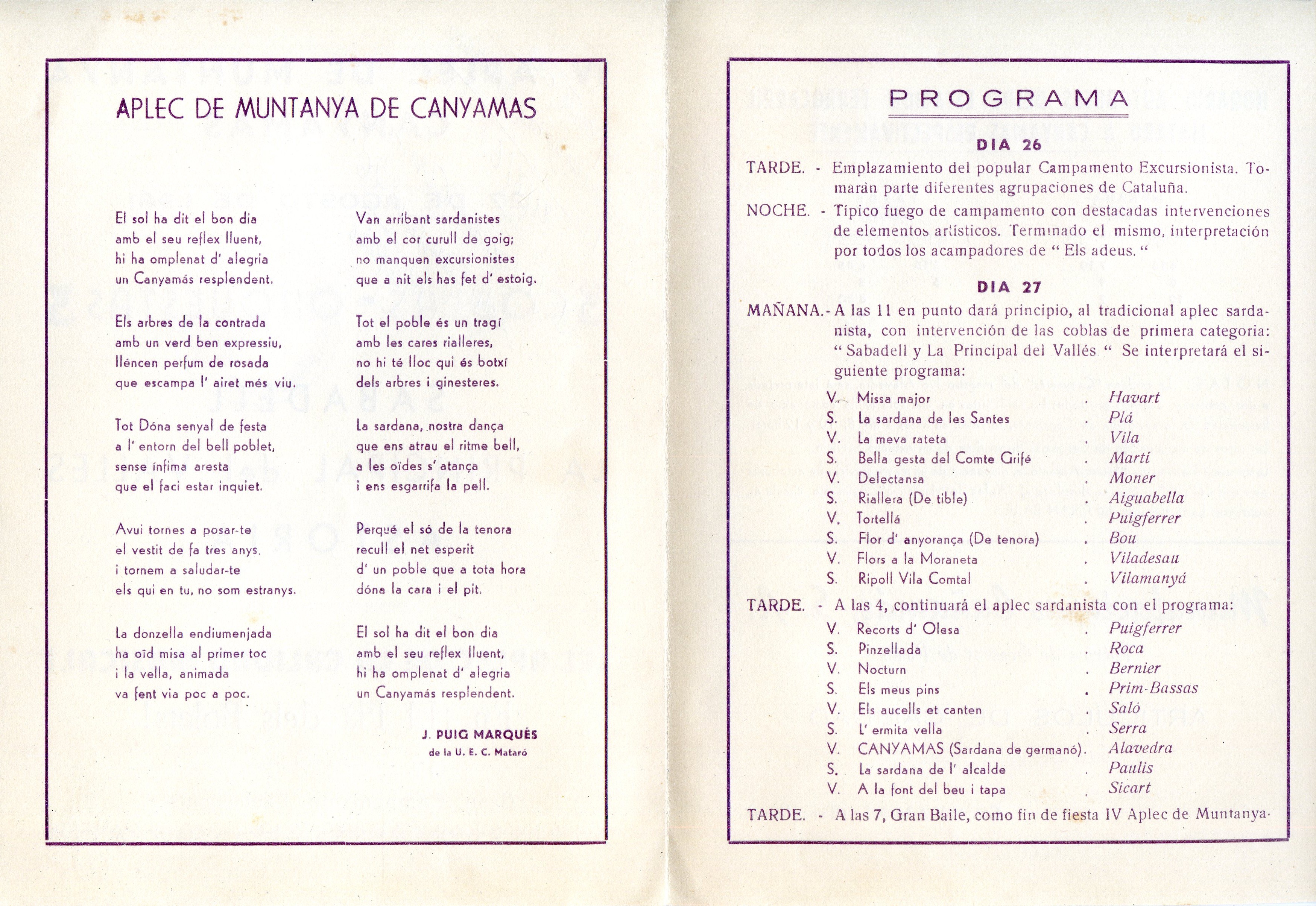 IV Aplec de Muntanya Canyamas - Miniatura 2