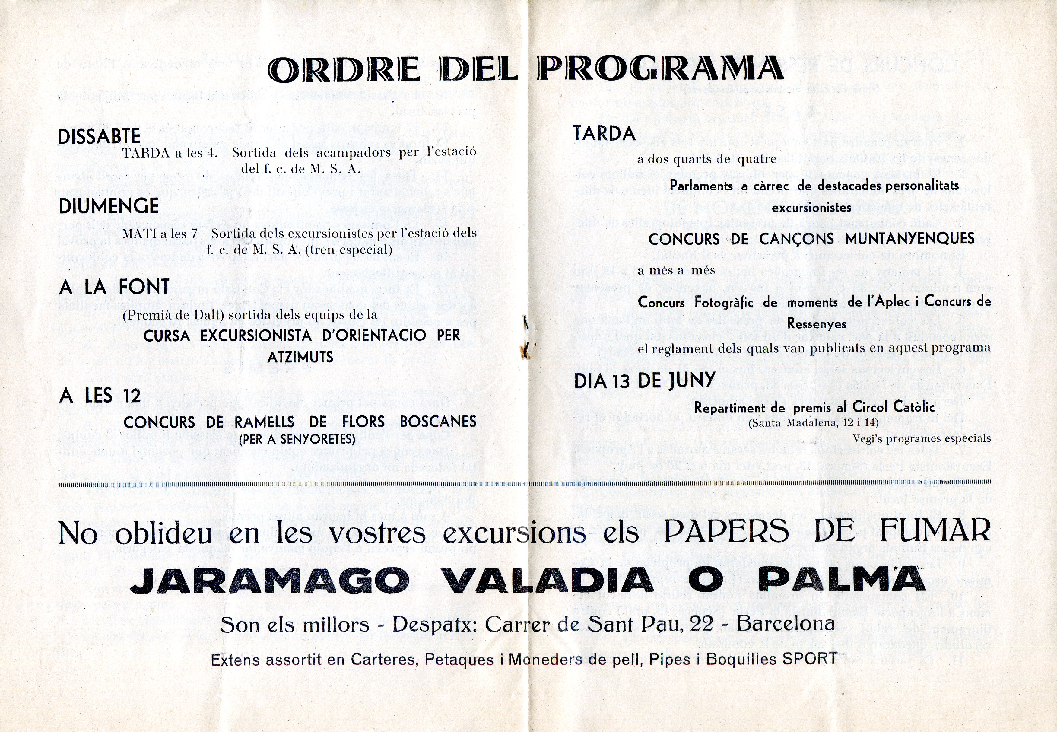 IX.è Aplec de l'excursionisme gracienc : A Premià i ermita de Sant Mateu : Dia 5 de maig de 1935 - Miniatura 2