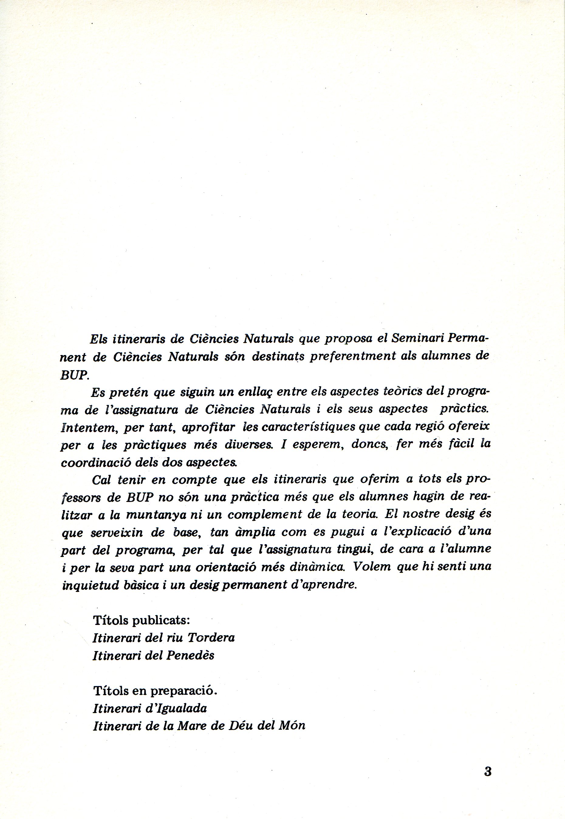 Itinerari del riu Tordera : Itineraris de Ciències Naturals : Seminari Permanent de Ciències Naturals - Miniatura 2