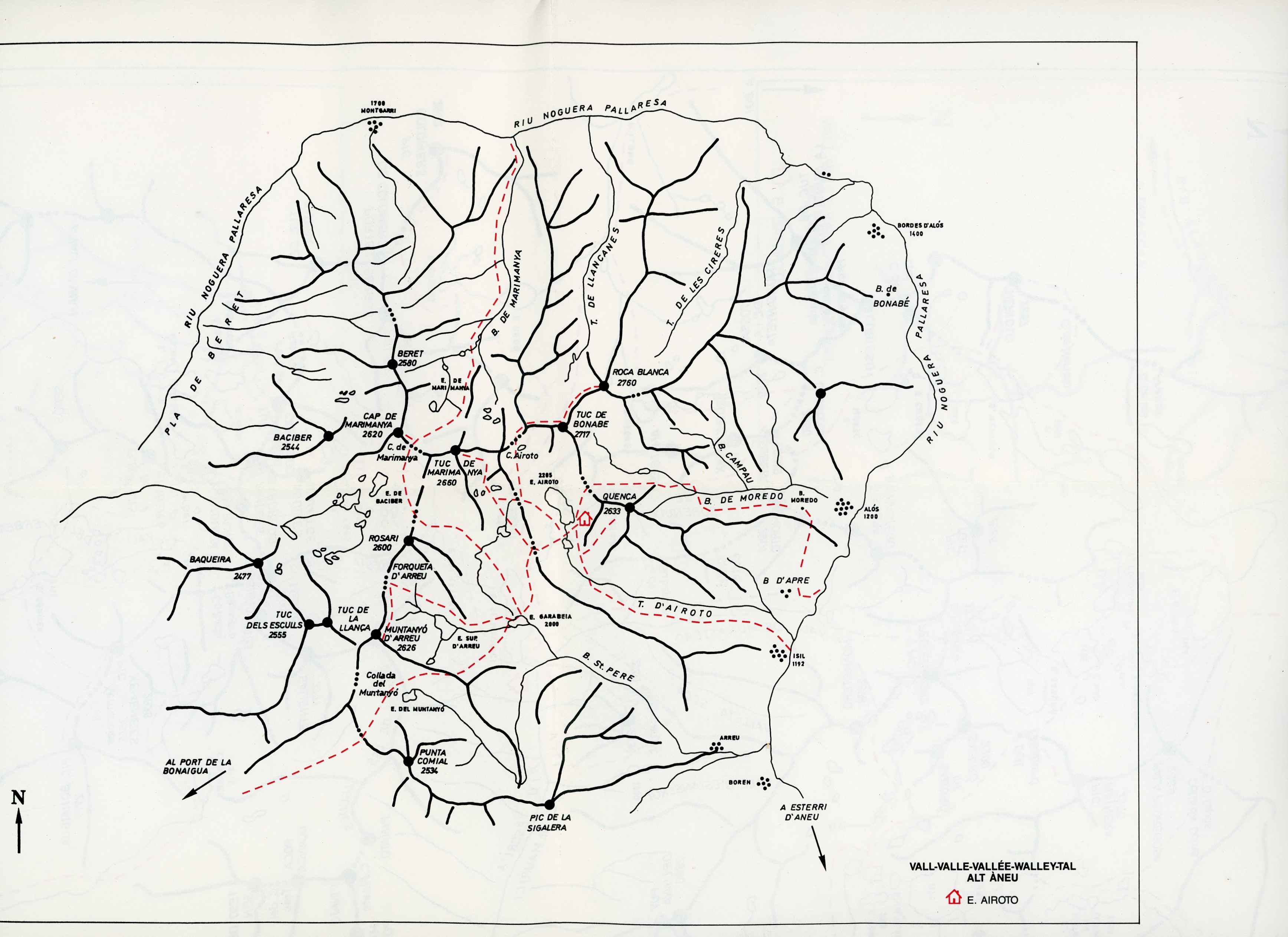 Itinerari des del refugi : Itinerario desde refugio : Itnéraire des refuge : Itineray from shelter : Reis von hier hut - Miniatura 4