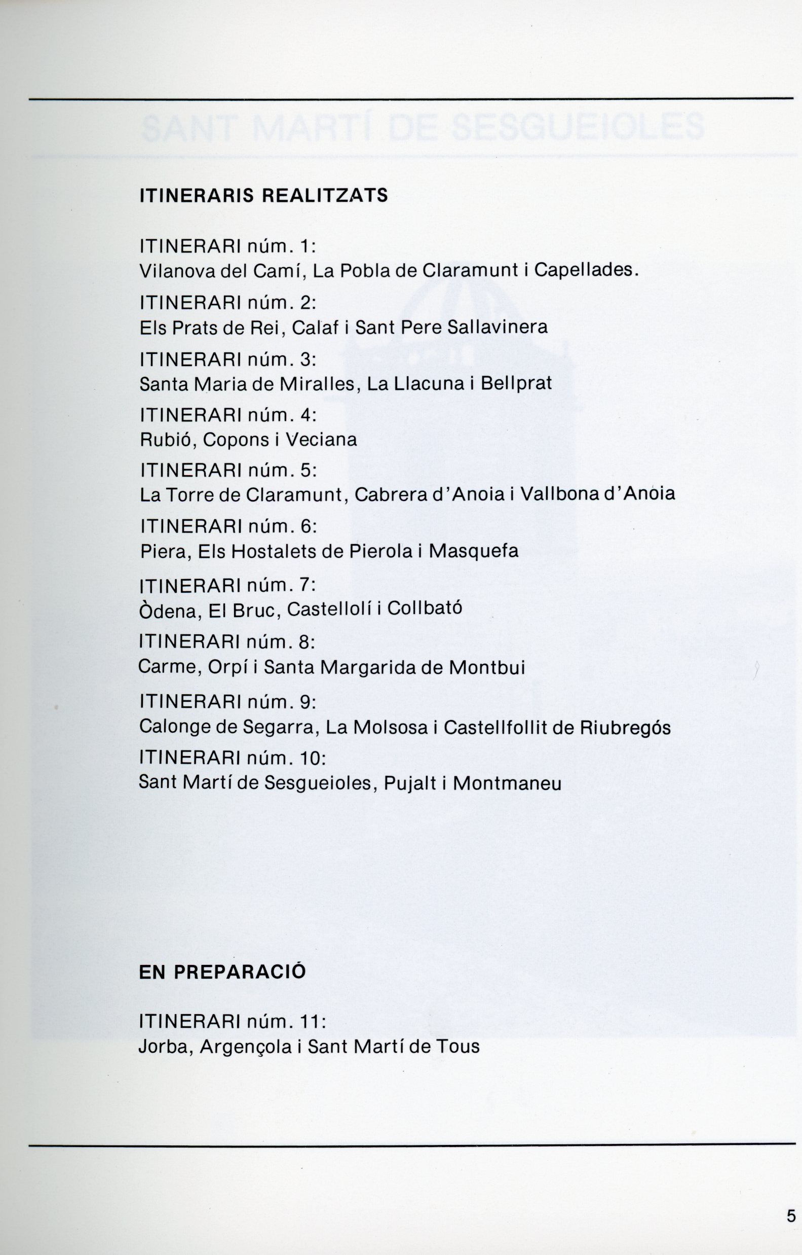 Itineraris per la comarca de l'Anoia : St. Martí de Sesgueioles · Pujalt · Montmaneu - Miniatura 2