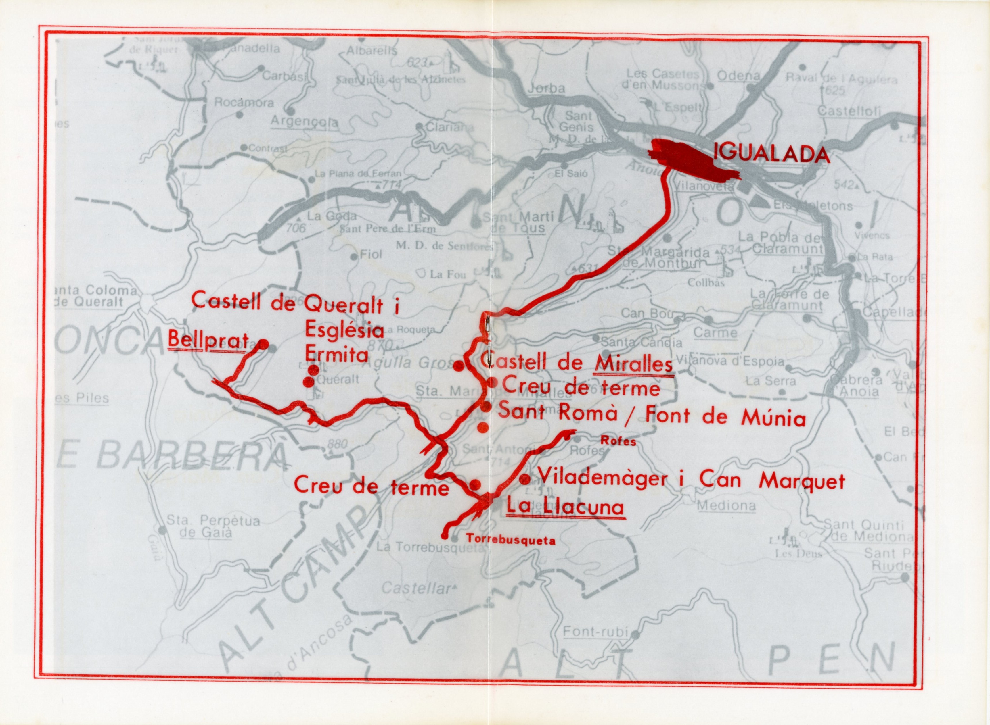 Itineraris per la comarca de l'Anoia : Santa Maria de Miralles · La Llacuna · Bellprat - Miniatura 2