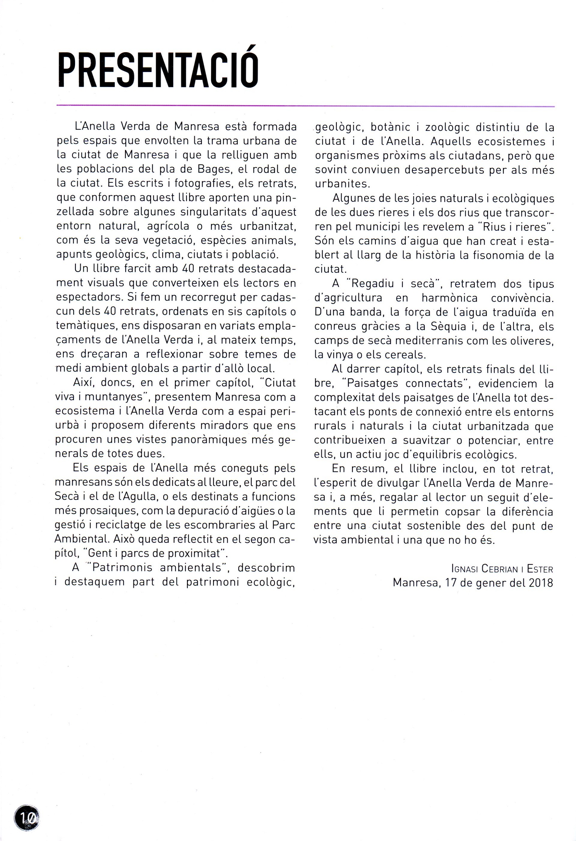 anella verda de Manresa, L' : 40 retrats d'un patrimoni ambiental - Miniatura 4