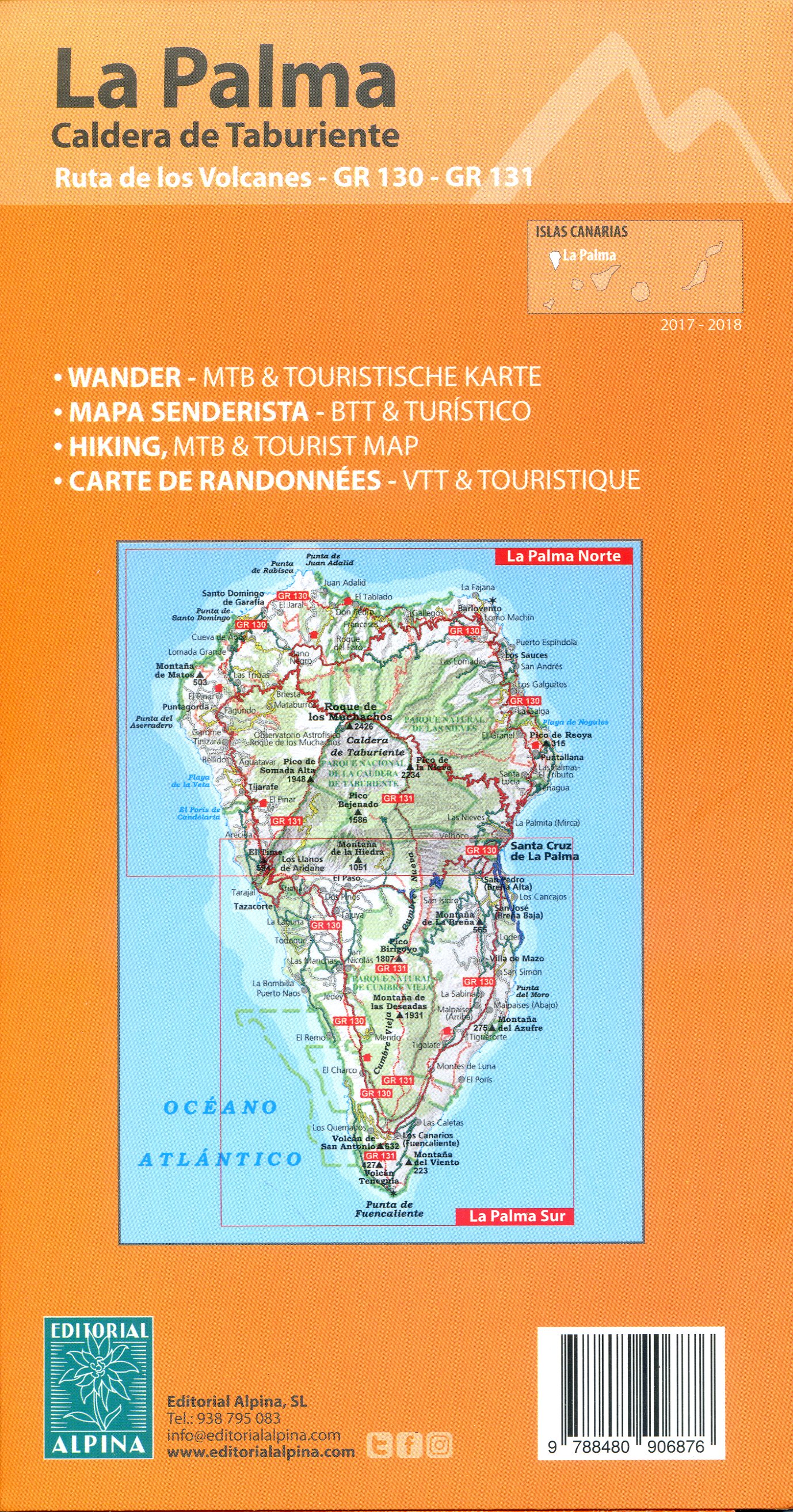 Palma, La : Caldera de Taburiente : Ruta de los Volcanes - GR 130 - GR 131 - Miniatura 2