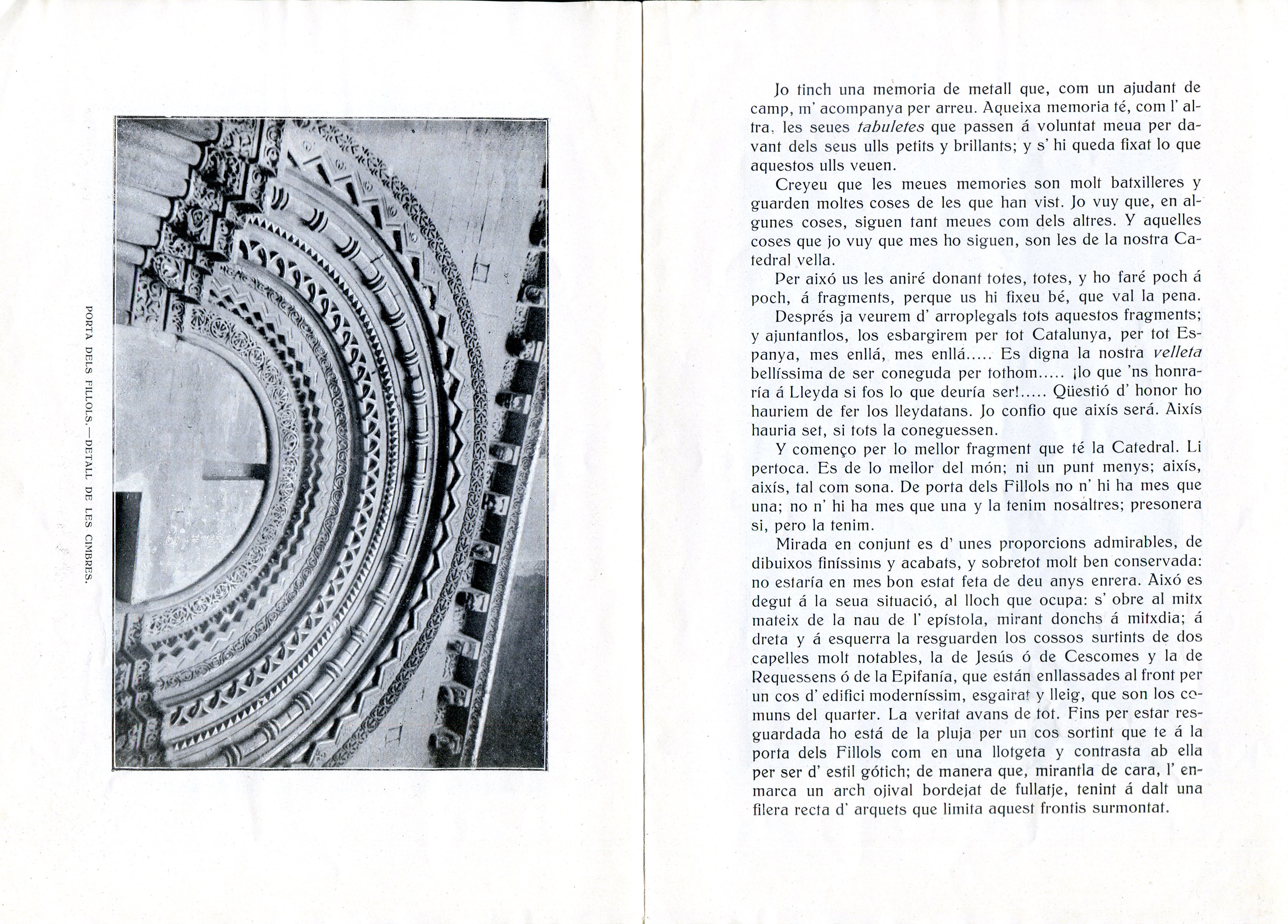 antiga seu de Lleyda, L' : Fragments : La porta dels Fillols - Miniatura 3